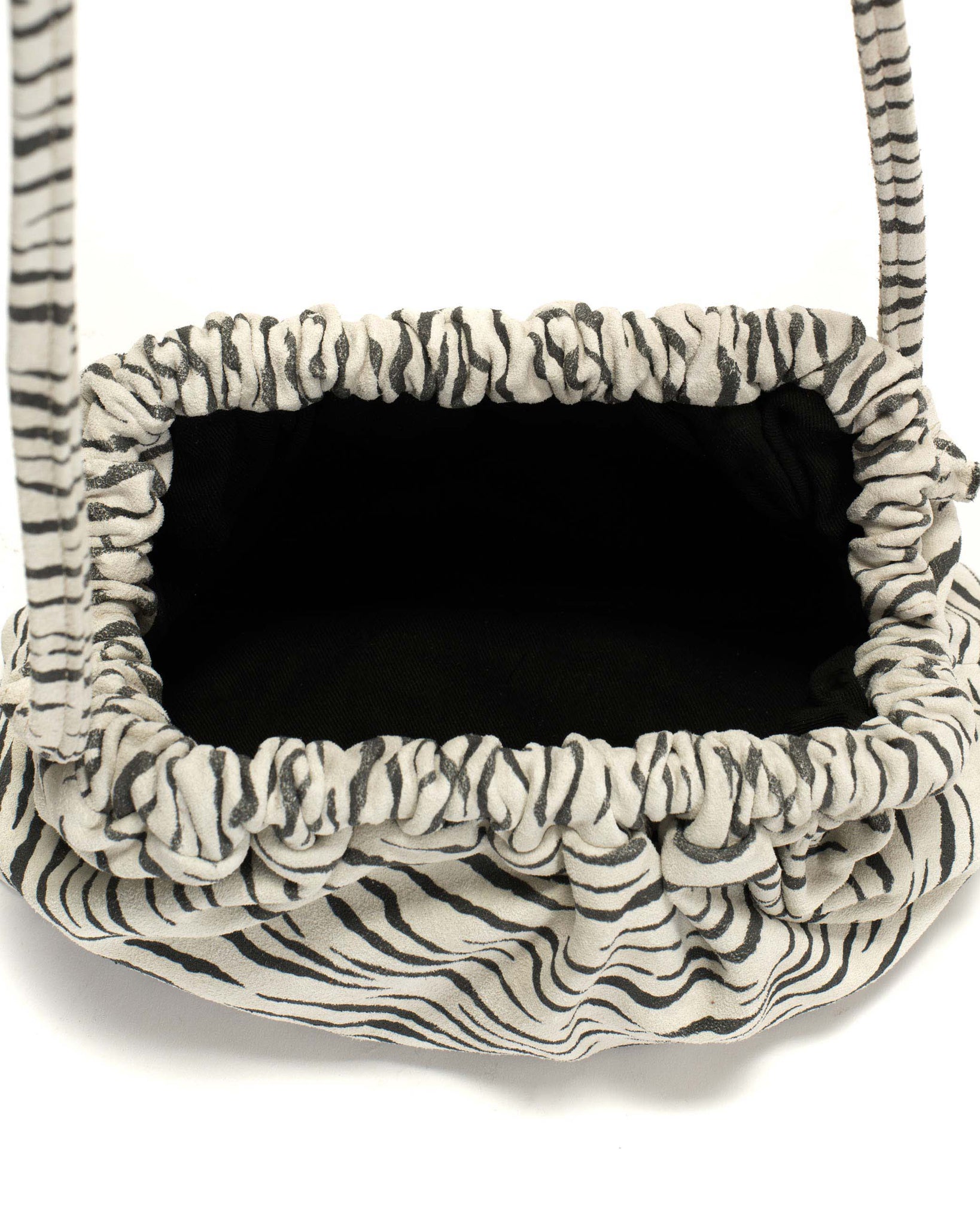 Hally petite cloud bag Calf suede print Zebra - Anonymous Copenhagen