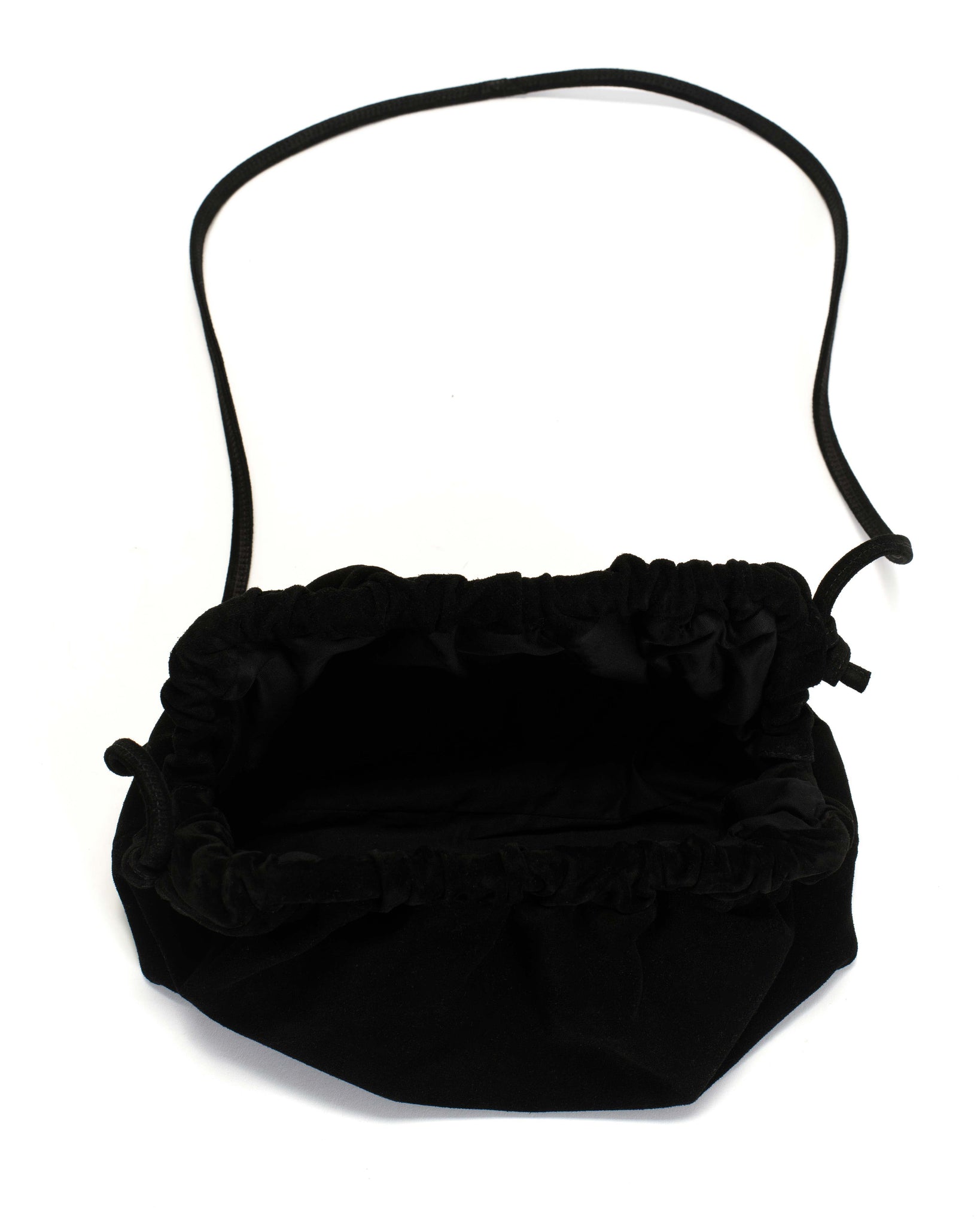 Hally grand cloud bag Calf suede Black - Anonymous Copenhagen