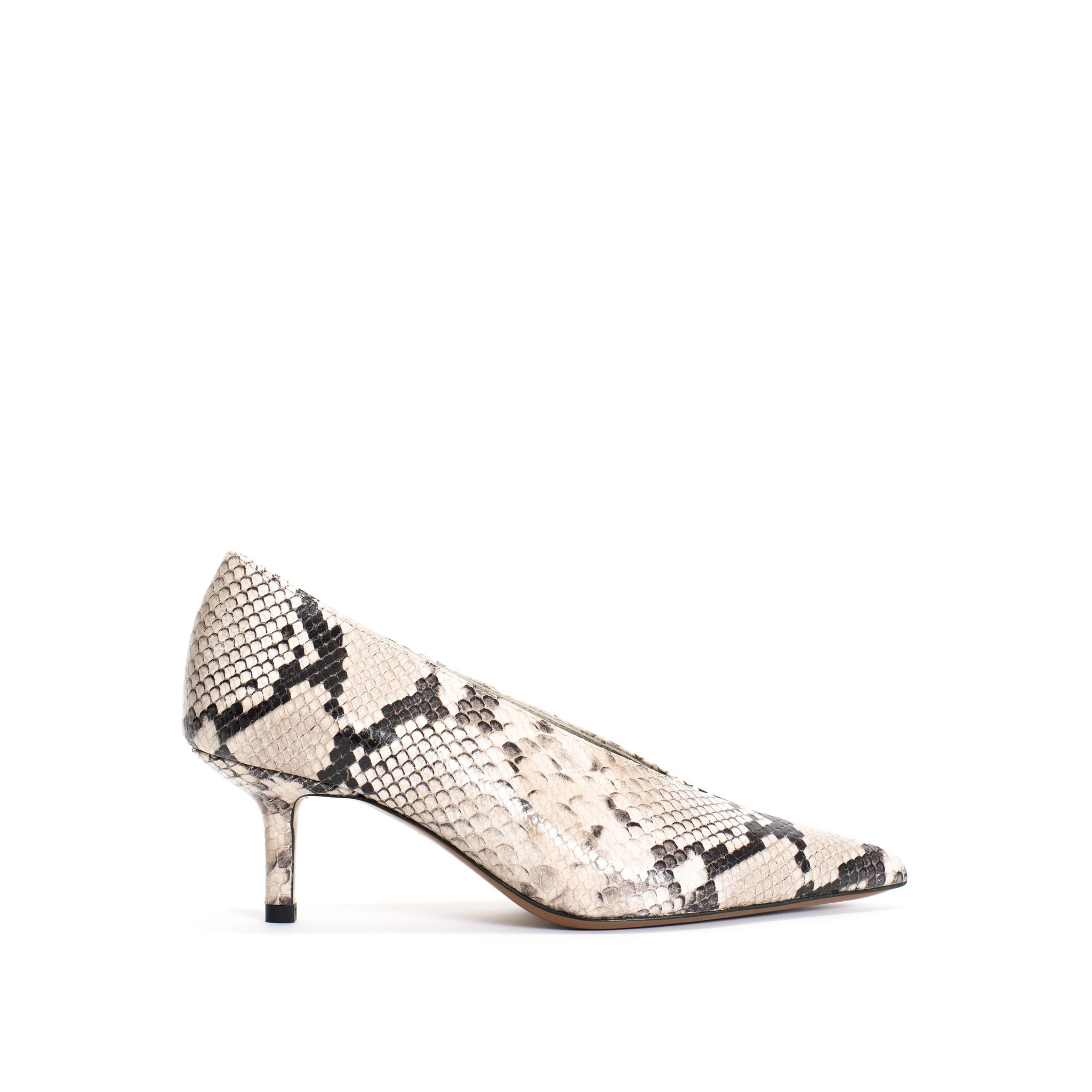 Phia 55 pin Snake calf Ash grey - Anonymous Copenhagen