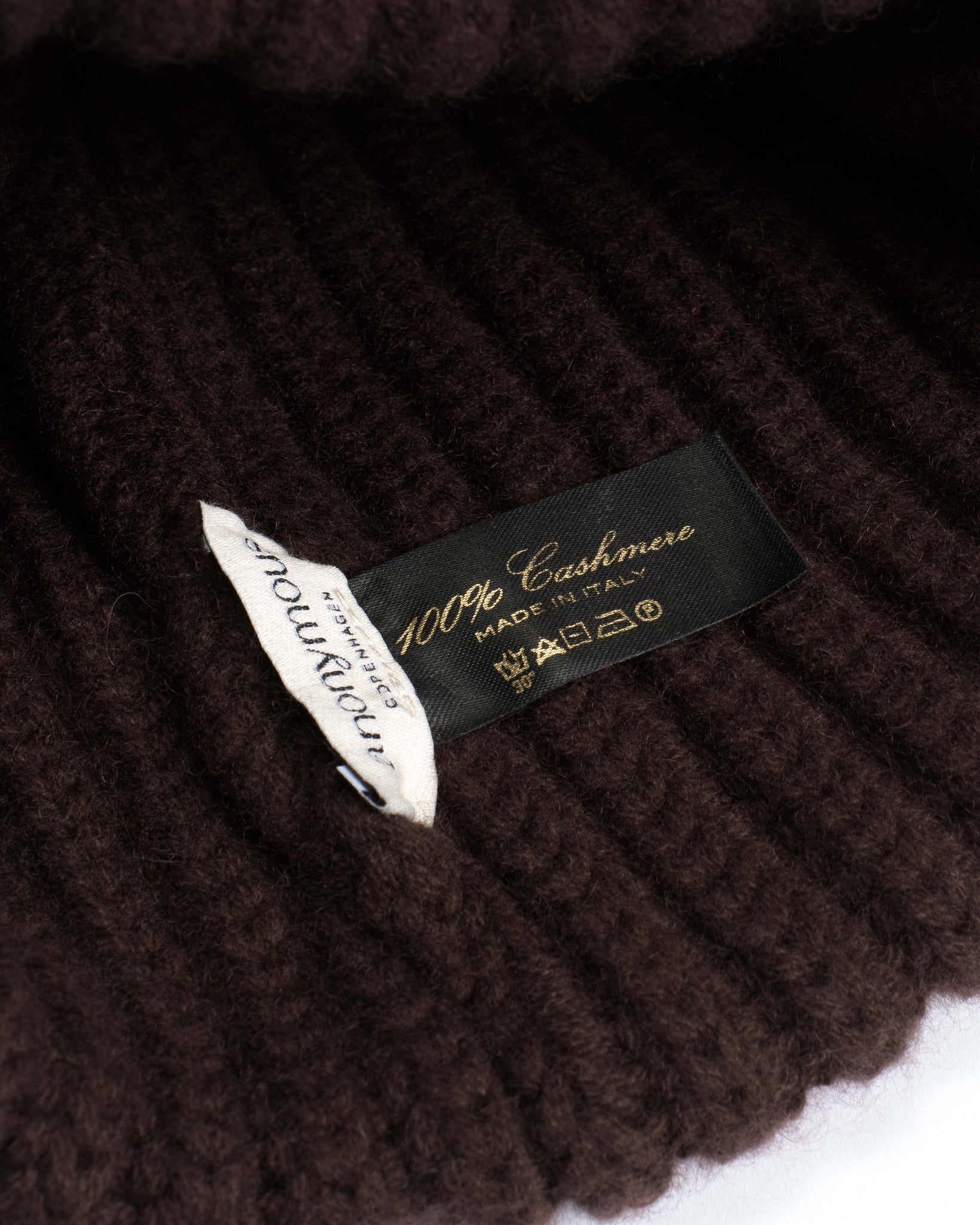 Sandra beanie 100% cashmere Coffee brown