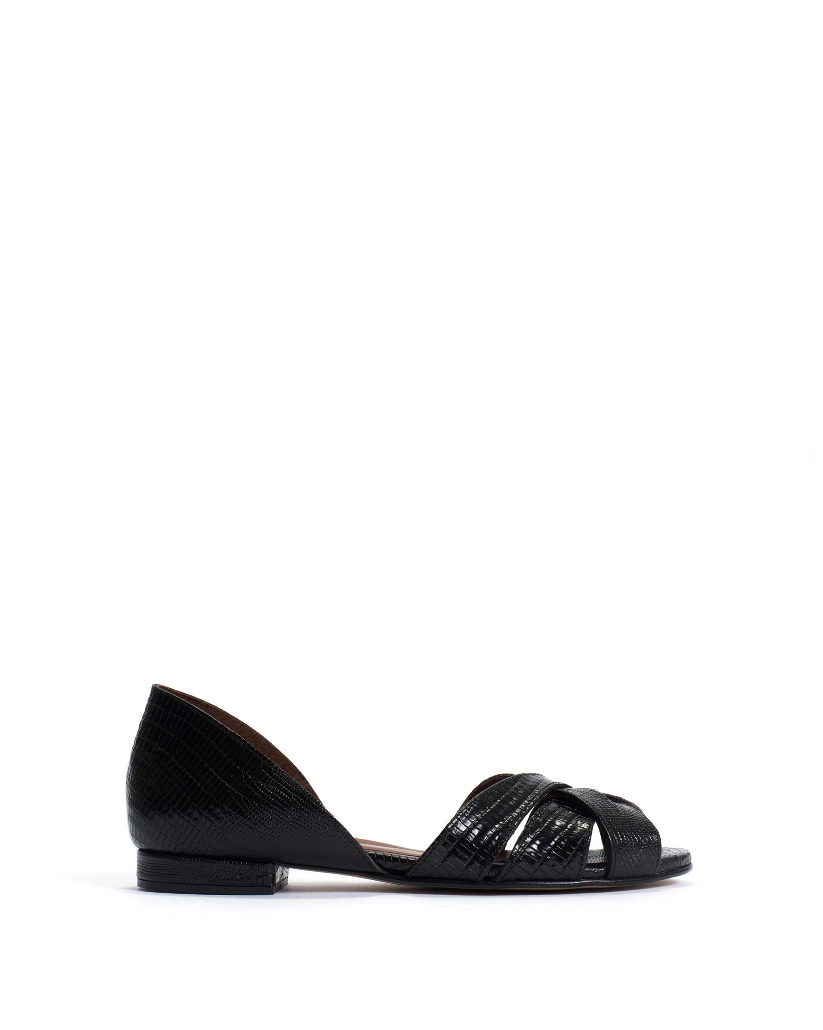 Sanni 20 Calf lizard Black