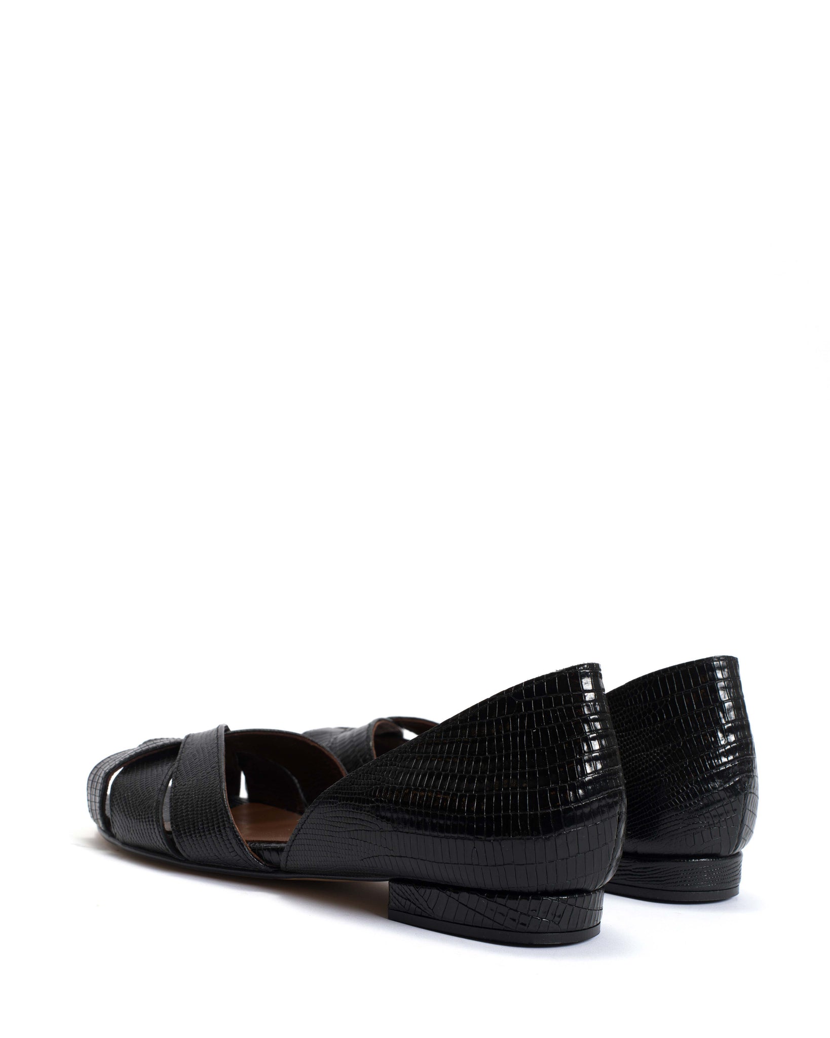 Sanni 20 Calf lizard Black