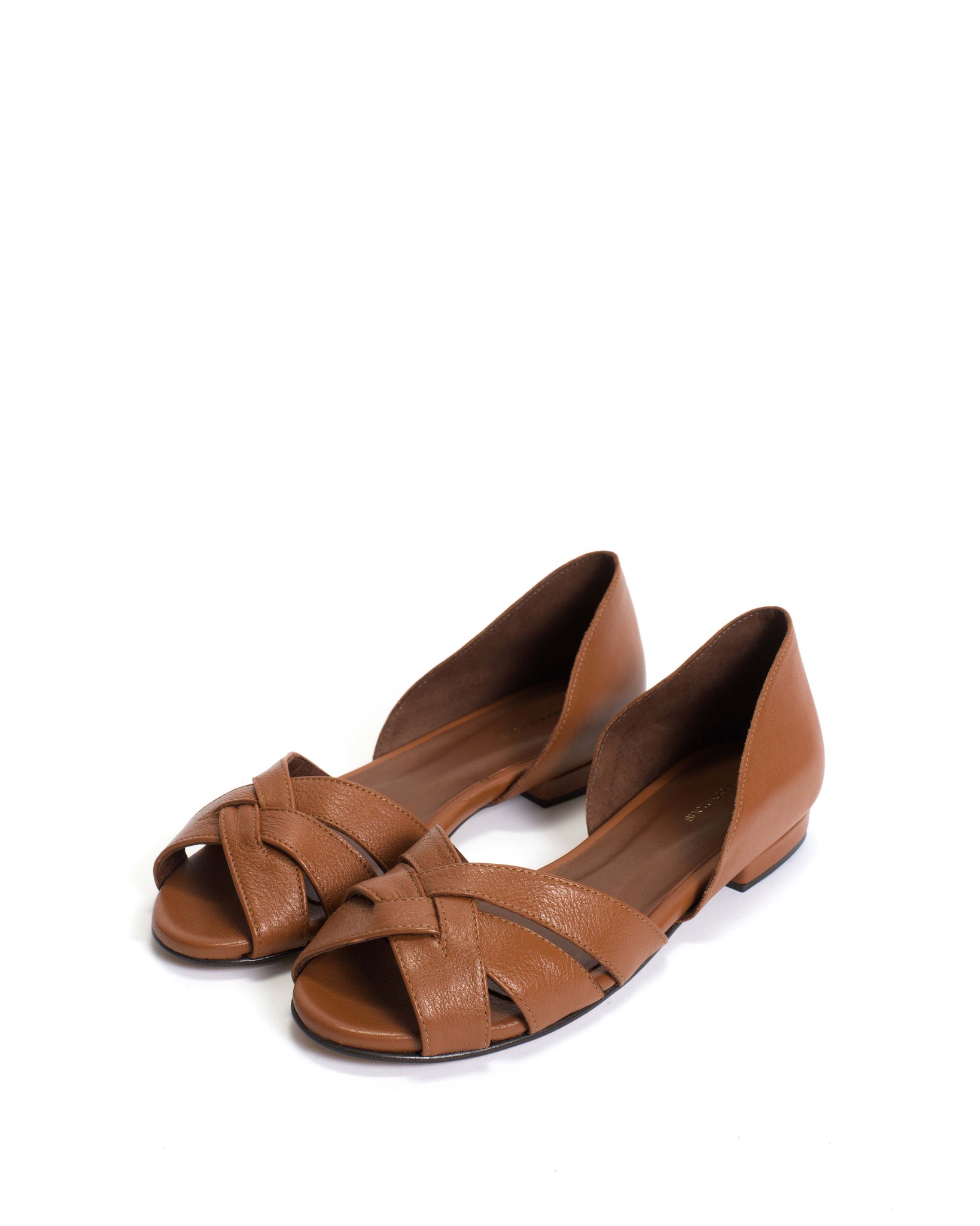 Sanni 20 hand-braided Hand-braided leather Caramel