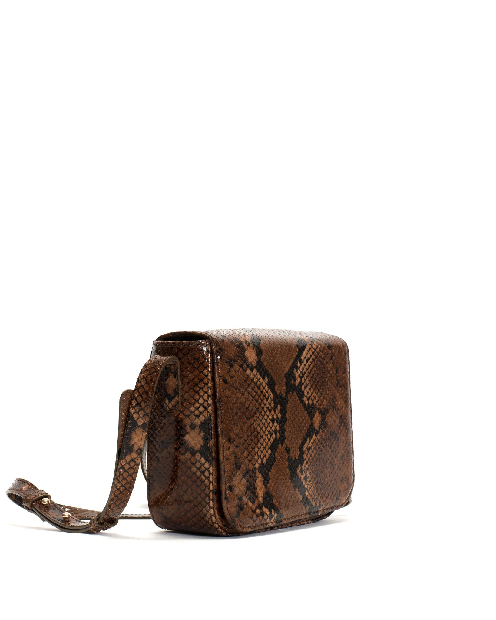 Sicha crossover bag Snake calf Hazelnut