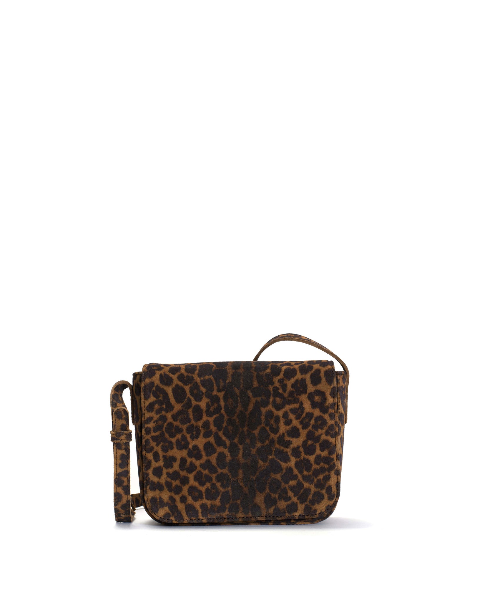 Sicha crossover bag Calf suede print Leopard