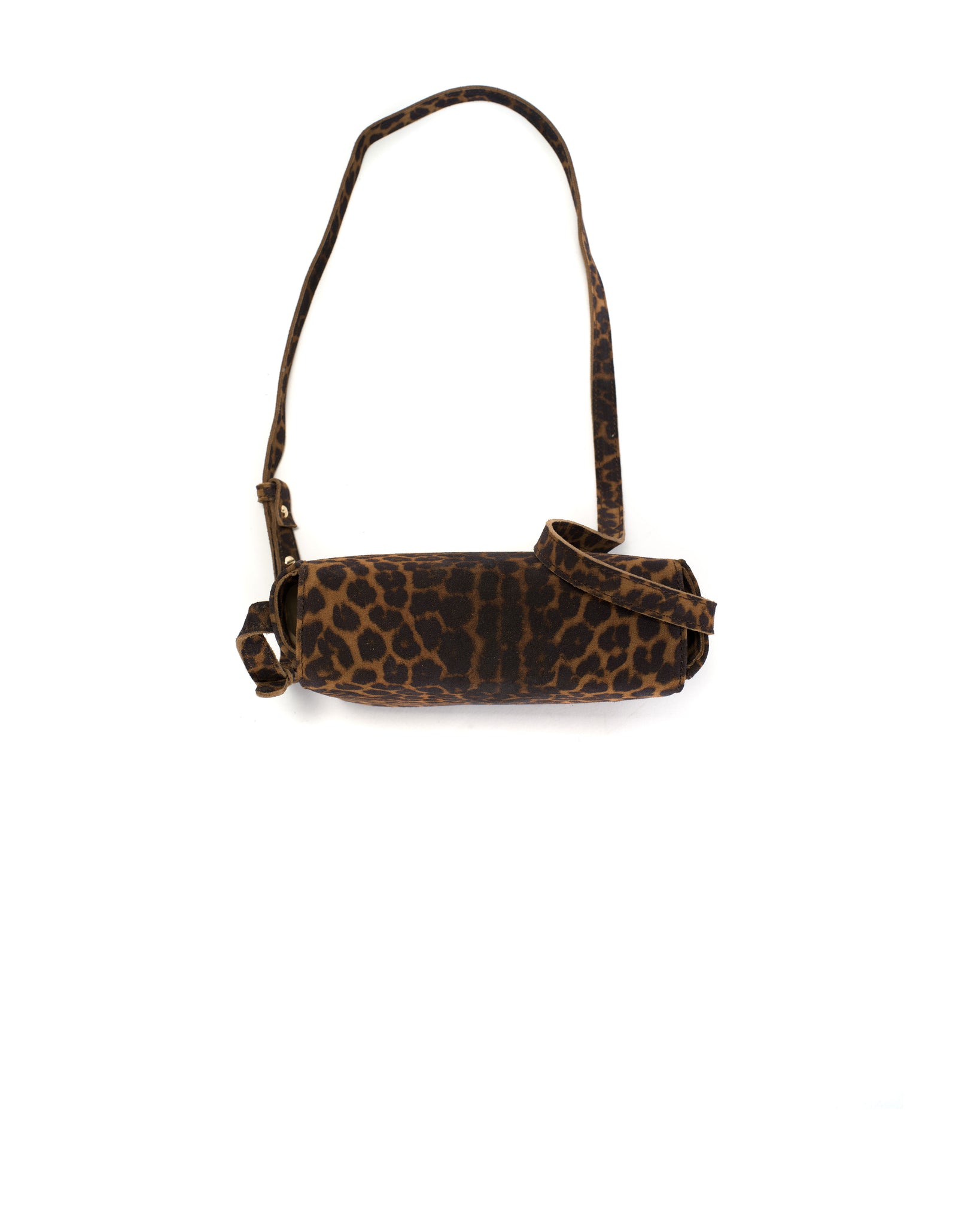 Sicha crossover bag Calf suede print Leopard