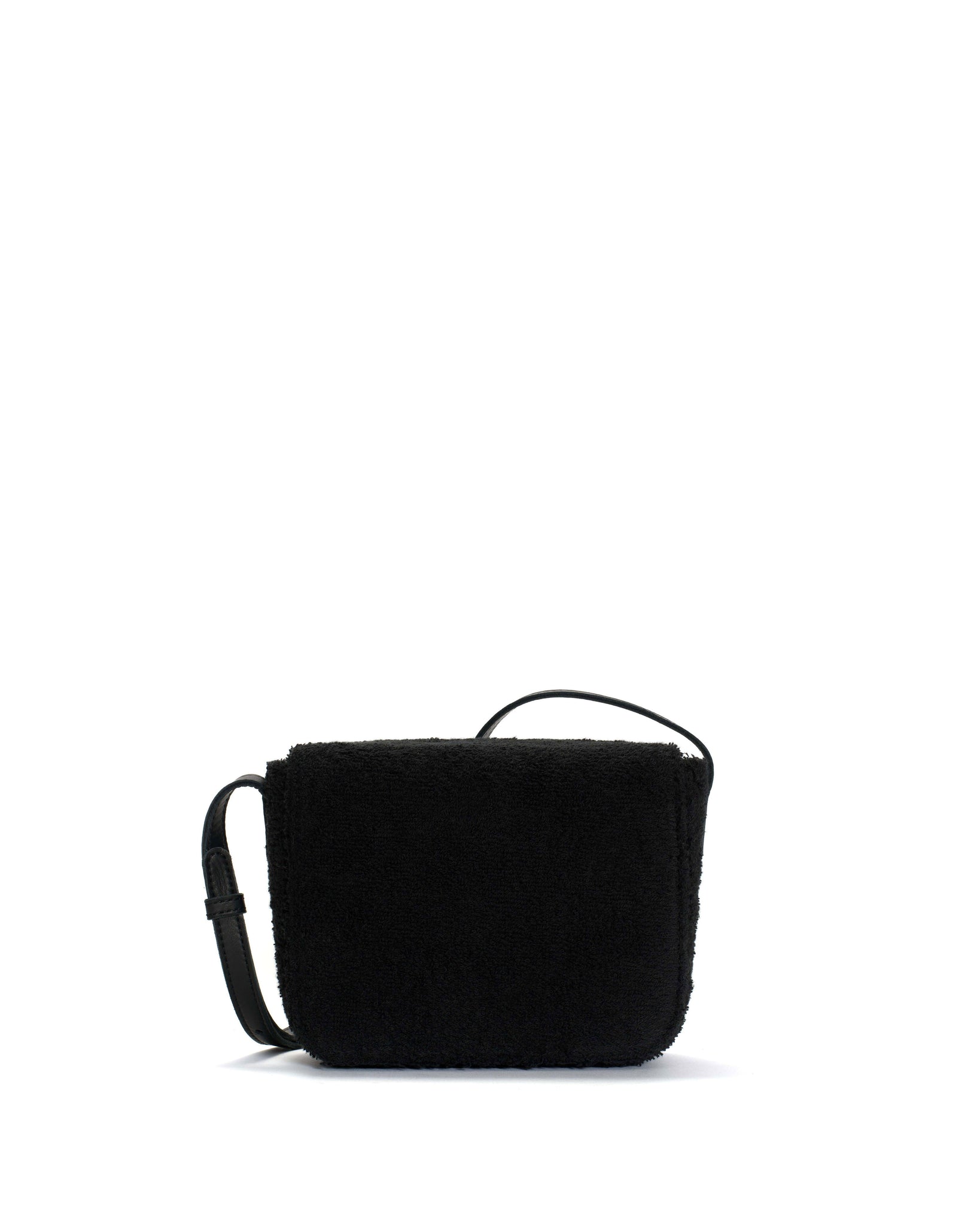 Sicha crossover bag Cotton towel Off black