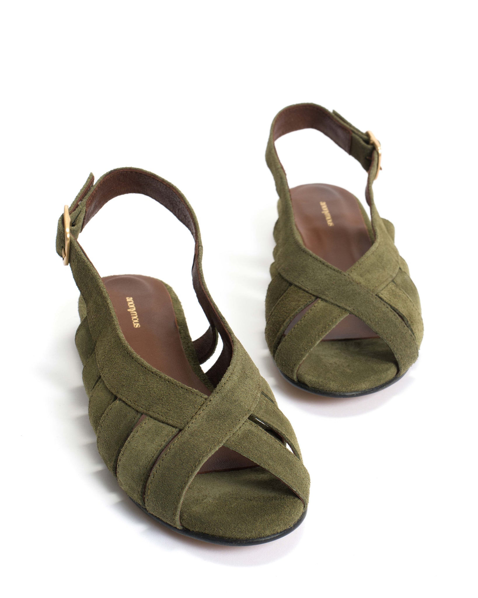 Sophie 20 Calf suede Olive green