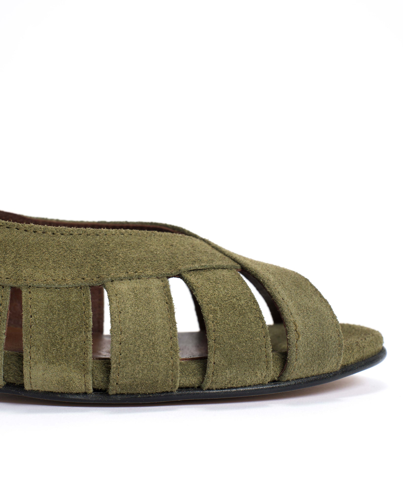 Sophie 20 Calf suede Olive green