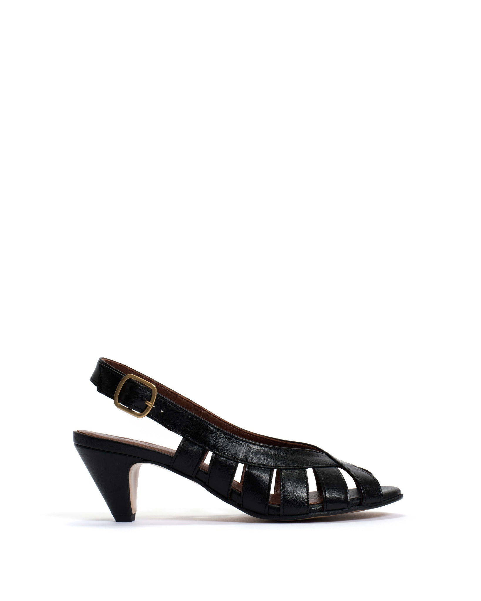 Sophie 50 stiletto Shiny lamb Black