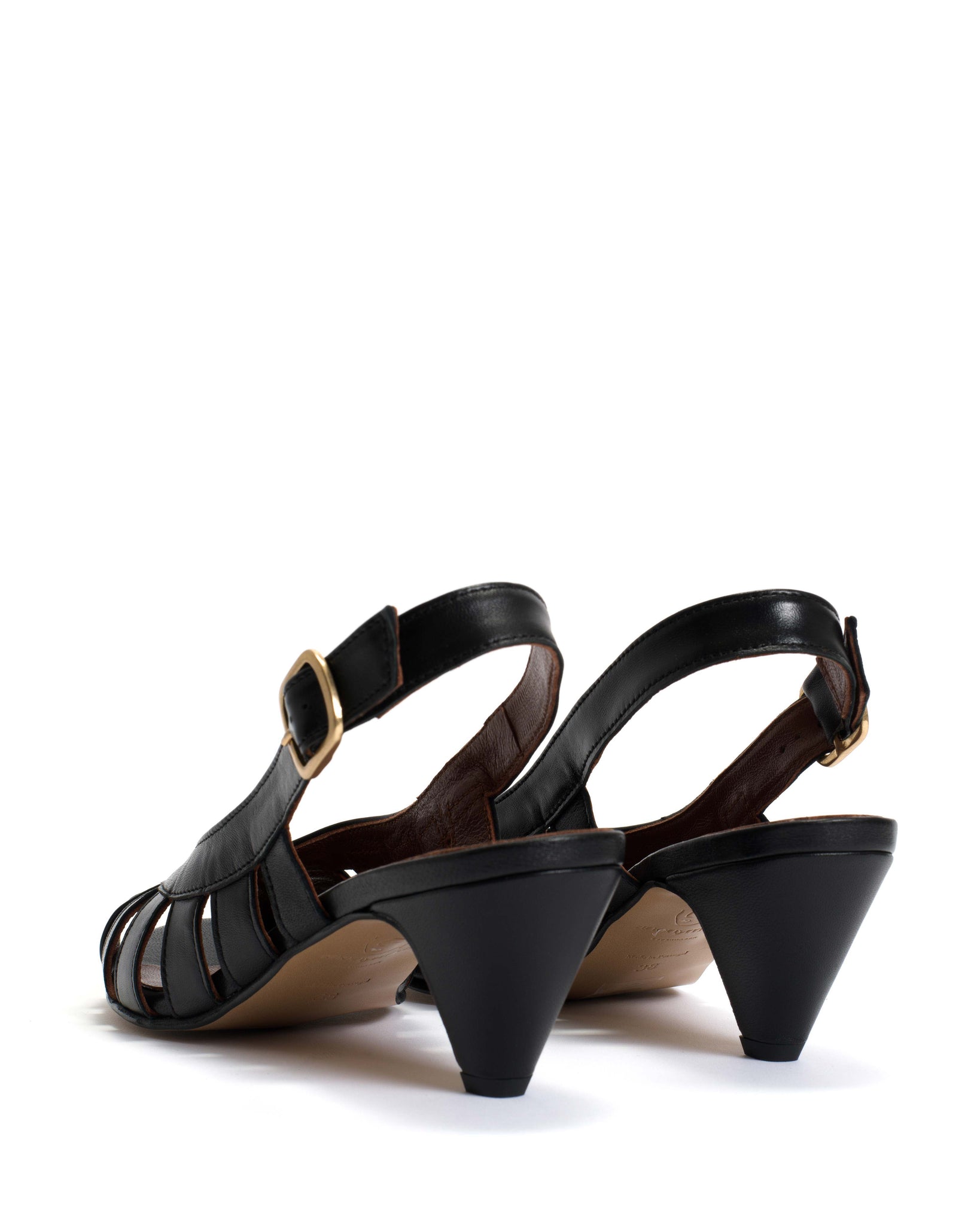 Sophie 50 stiletto Shiny lamb Black