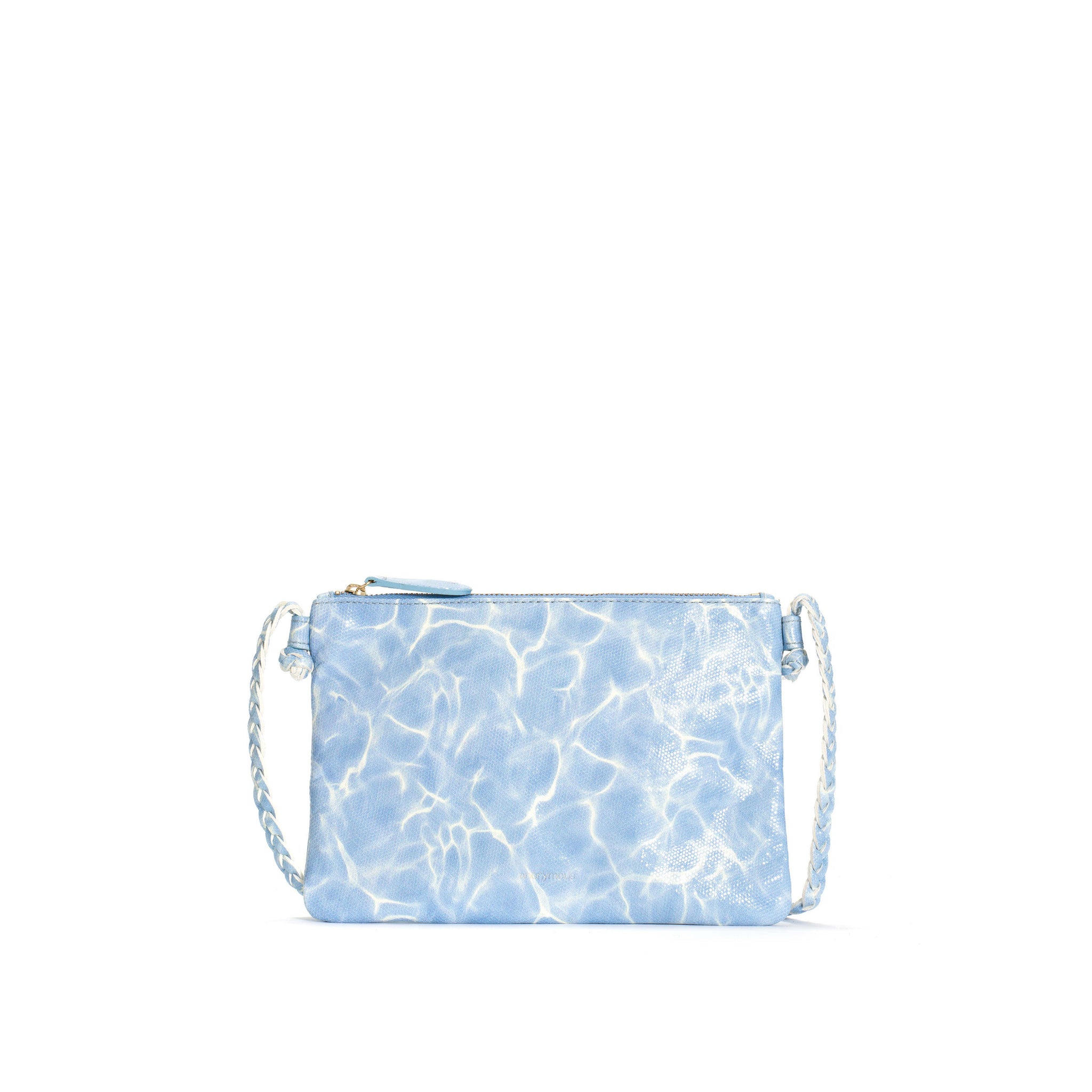 Thinna clutch Silky lamb print Pool blue - Anonymous Copenhagen