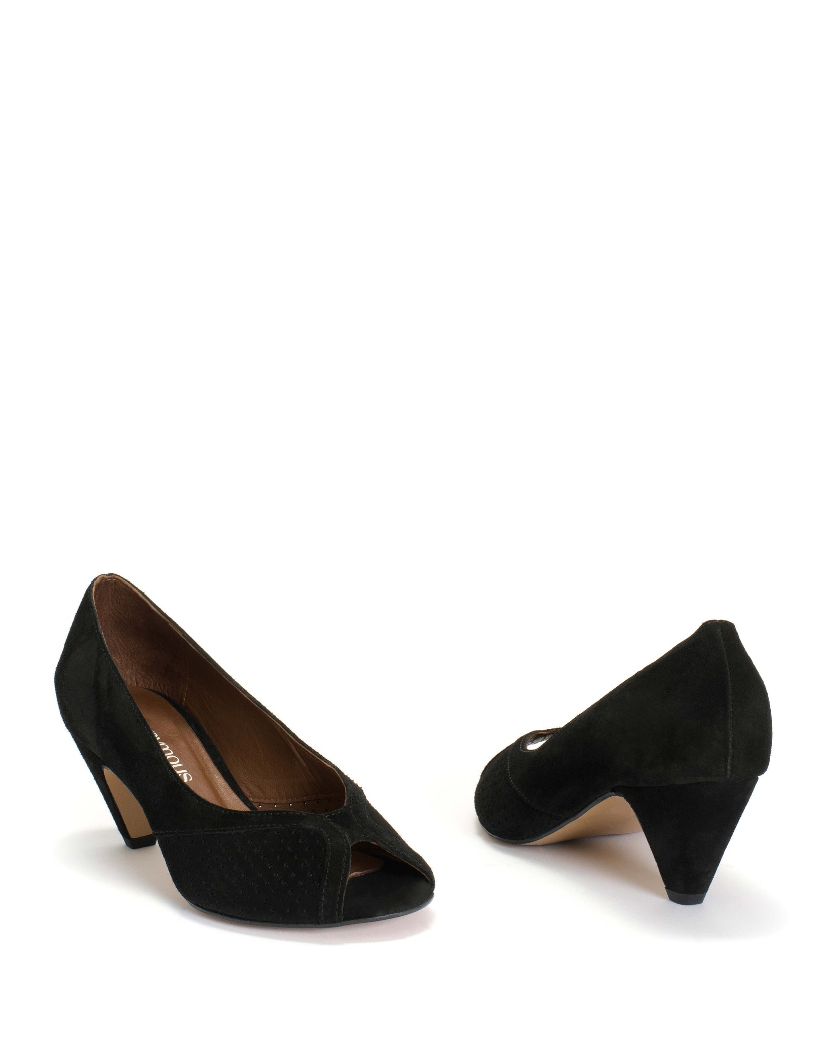 Tiffany Stiletto Calf suede Black - Anonymous Copenhagen