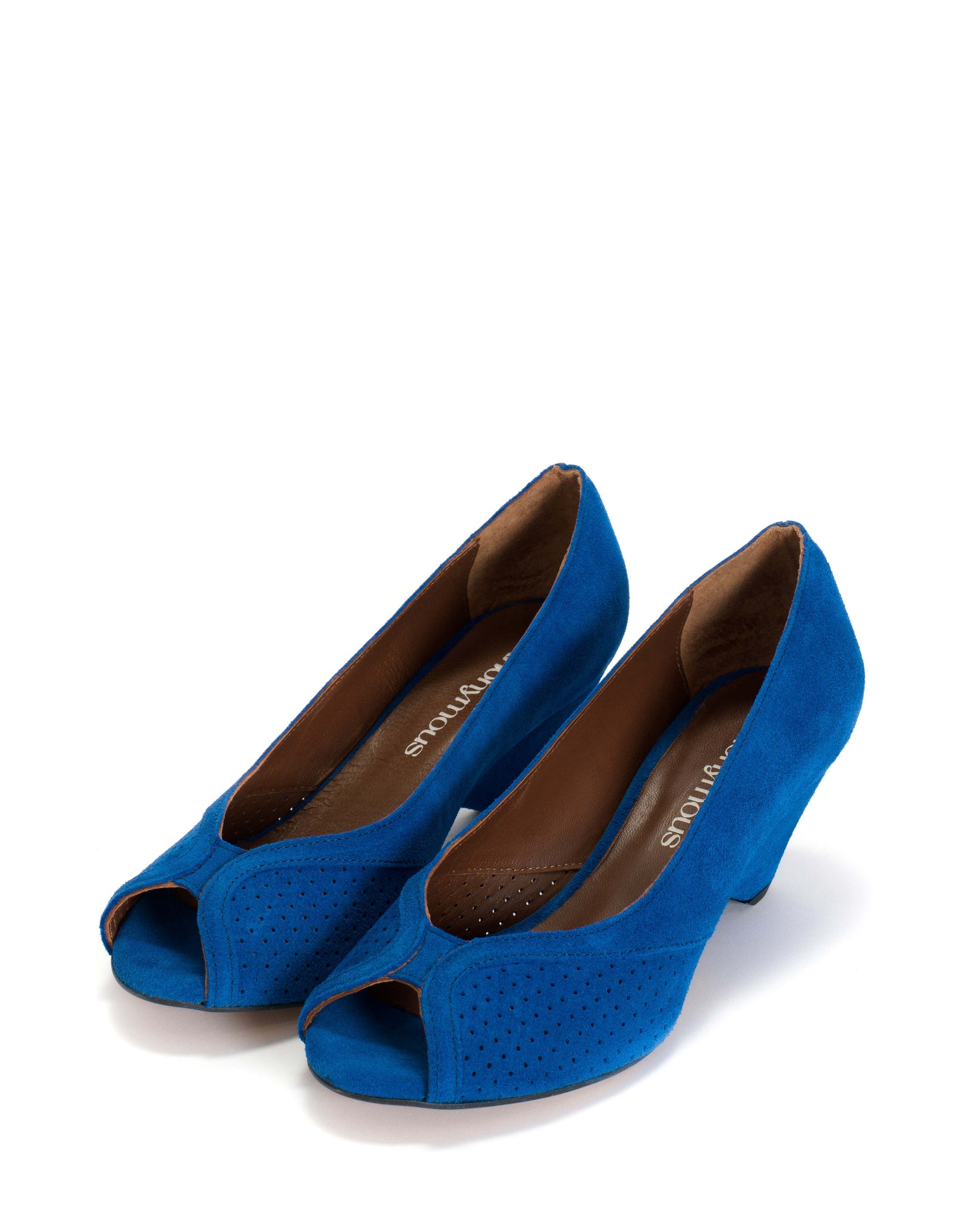 Tiffany Triangle Calf suede Electric blue - Anonymous Copenhagen