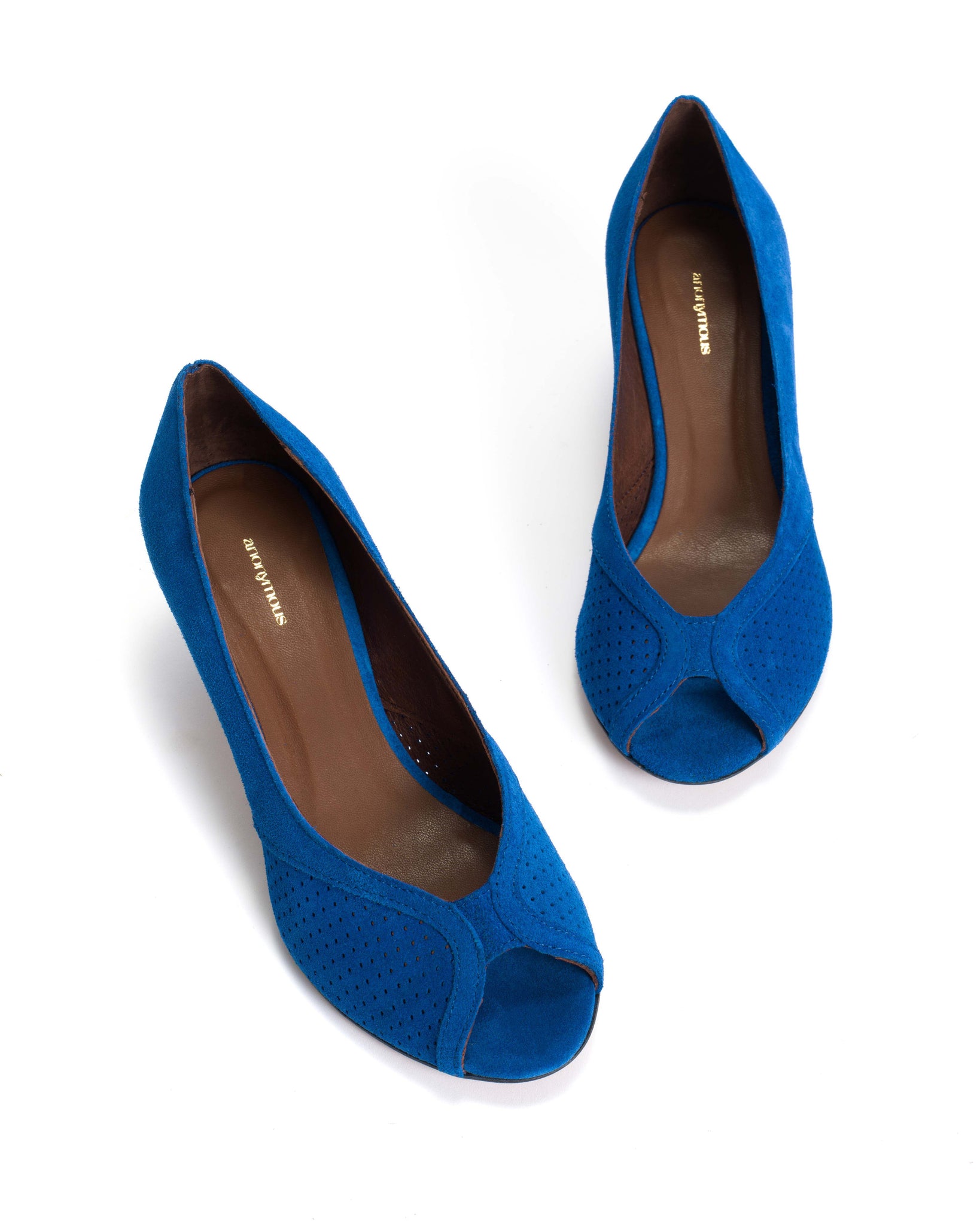 Tiffany stiletto Calf suede Electric blue