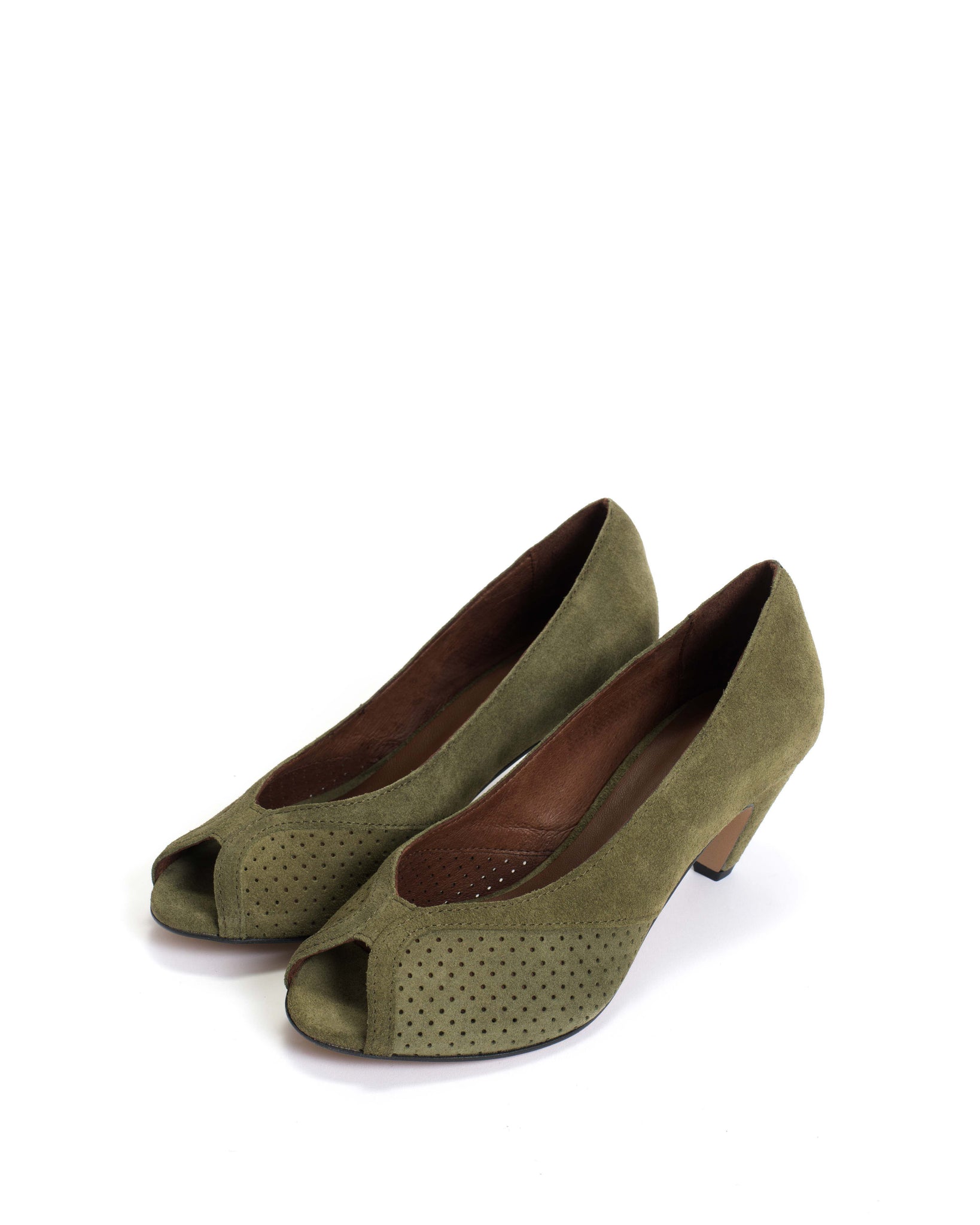 Tiffany stiletto Calf suede Olive green