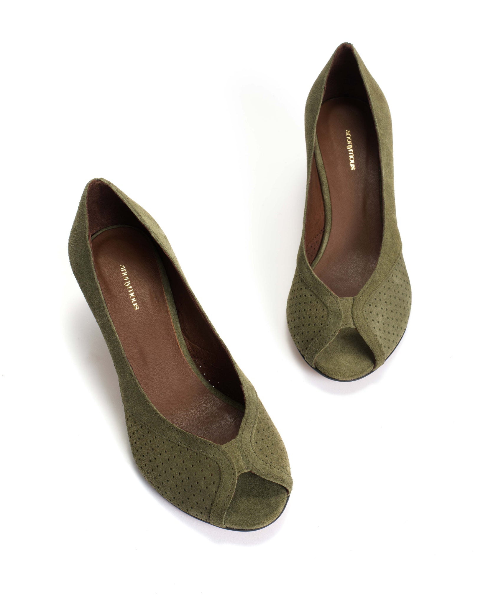 Tiffany stiletto Calf suede Olive green