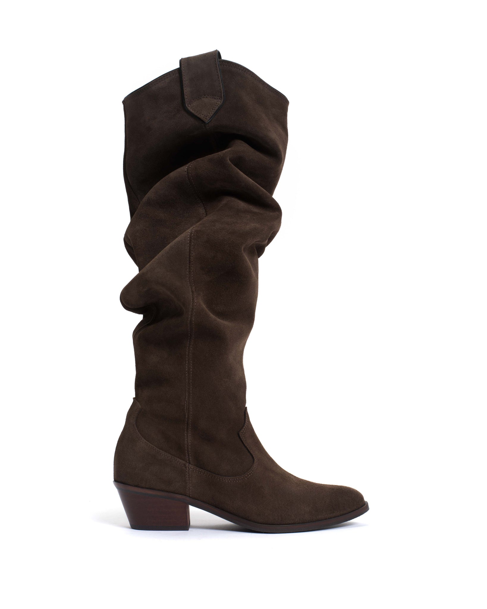 Trisha 35 Calf suede Coffee brown