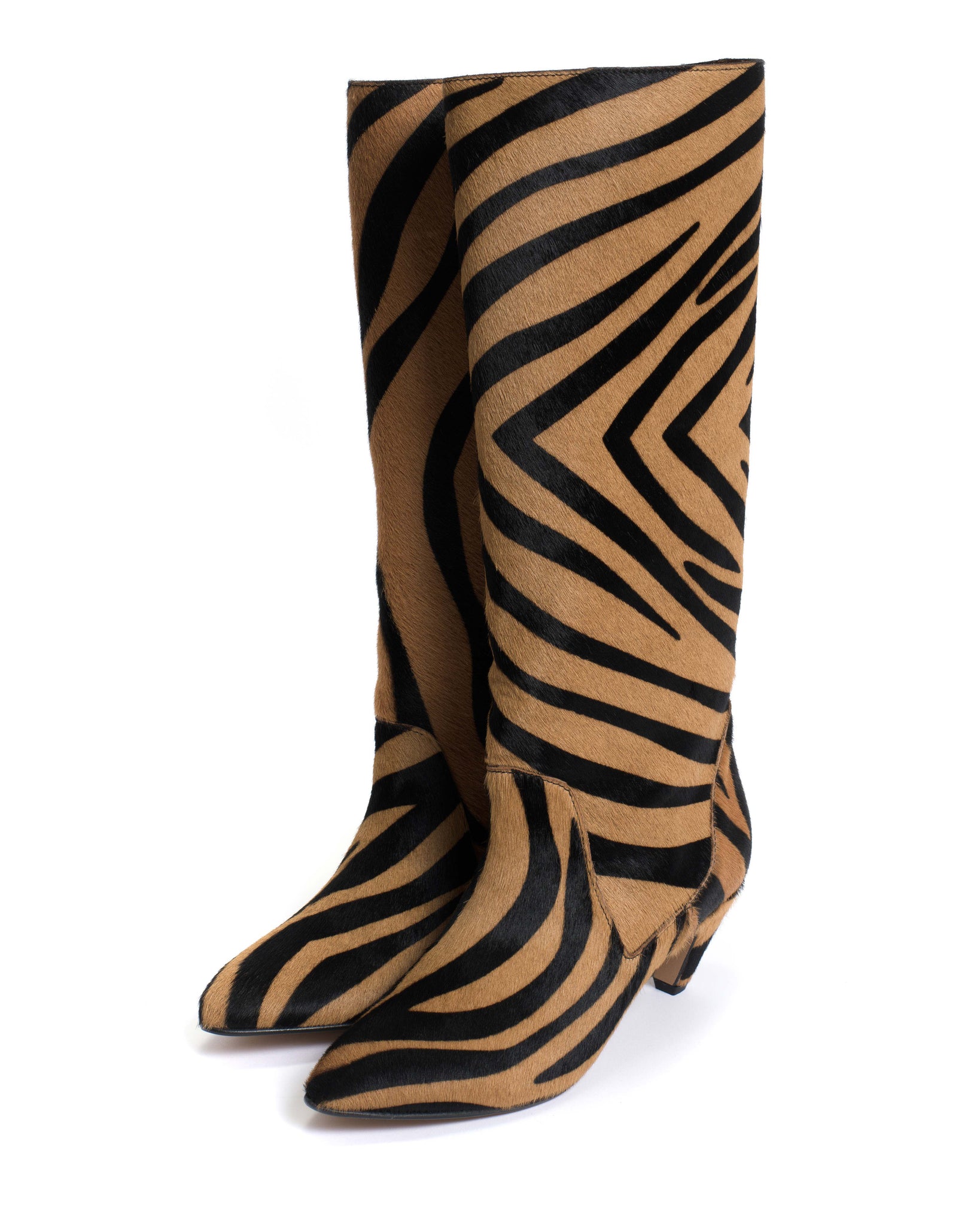 Valle 50 stiletto Calf hair Tiger