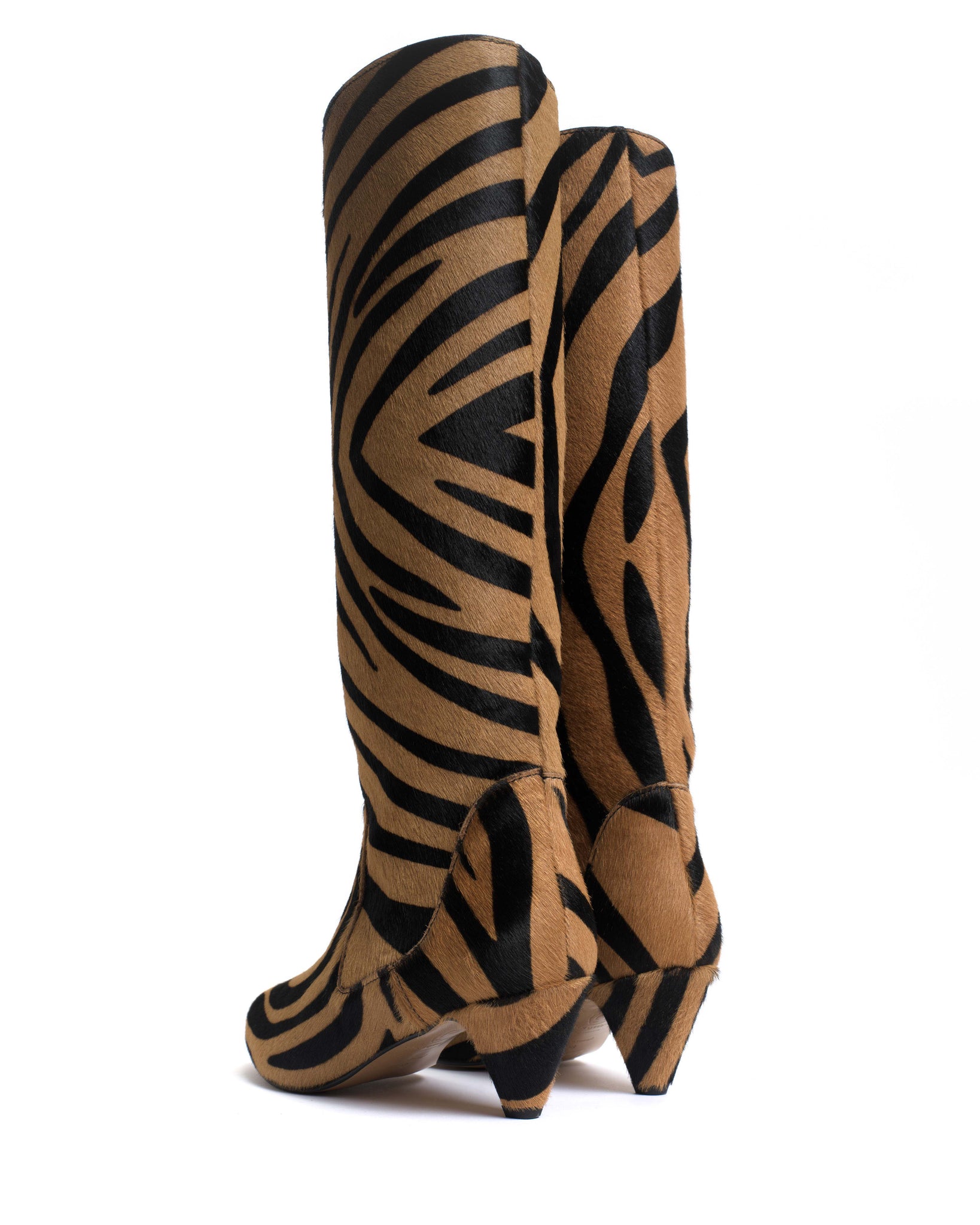 Valle 50 stiletto Calf hair Tiger