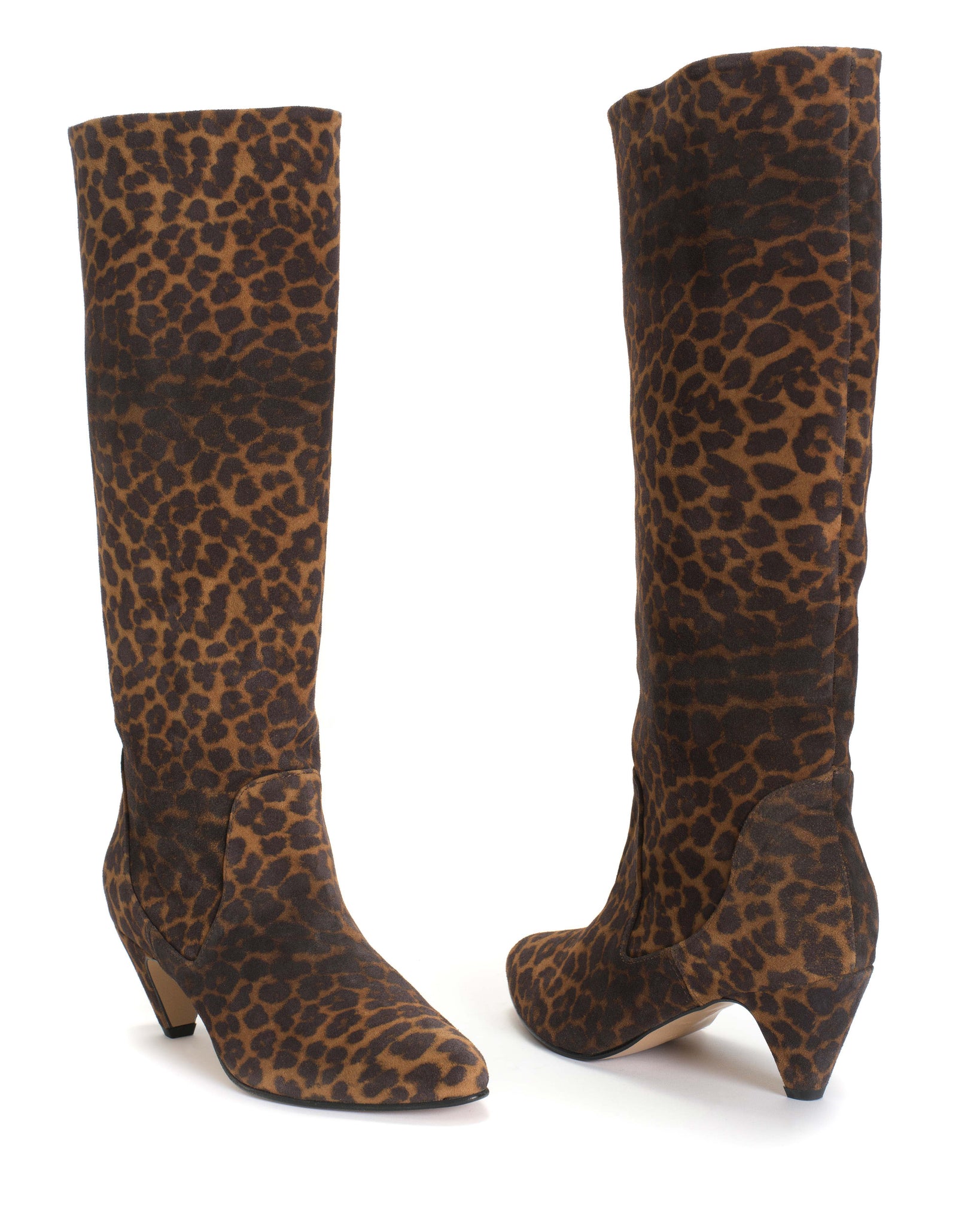 Valle 50 stiletto Calf suede print Leopard - Anonymous Copenhagen