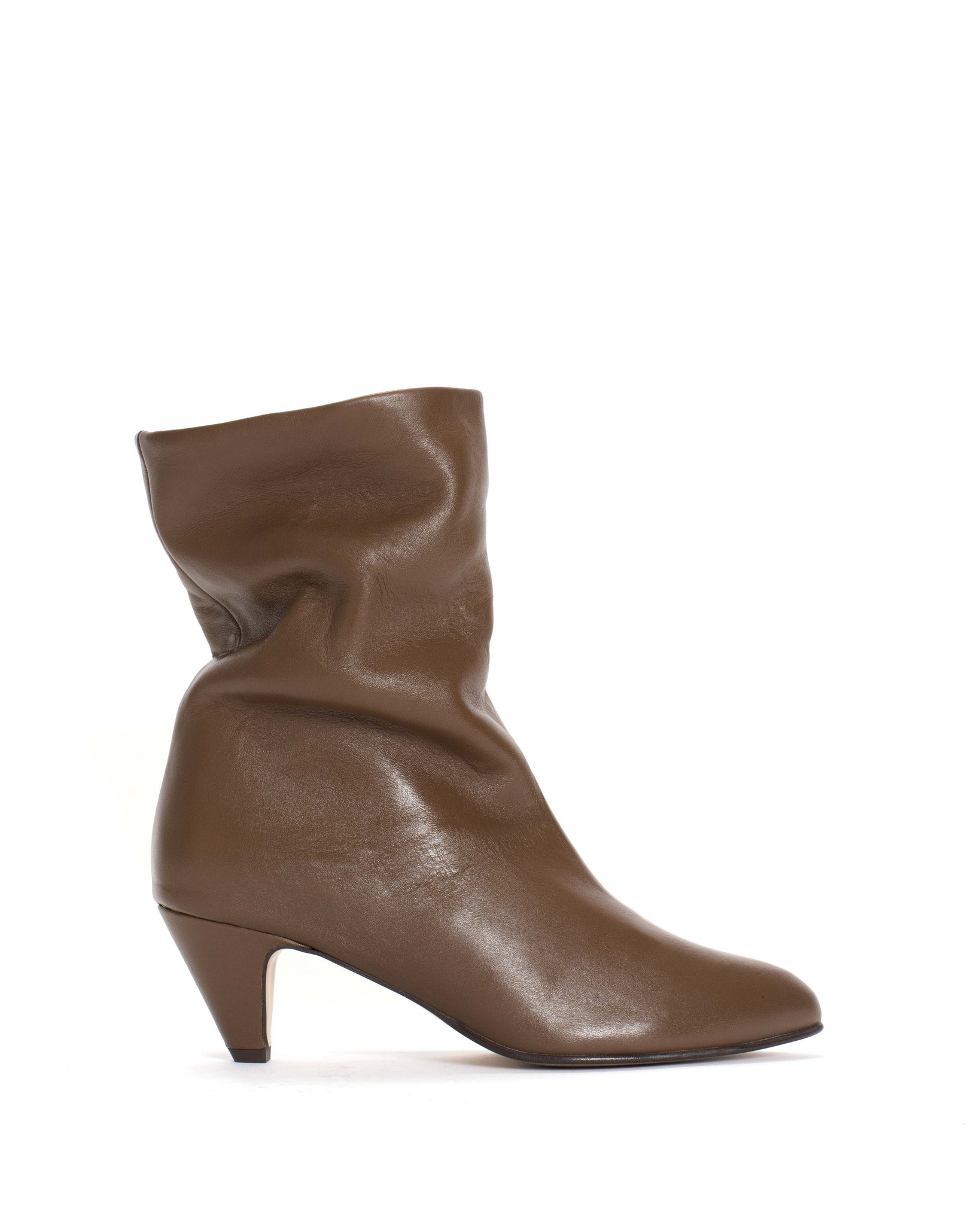 Vully 50 stiletto Soft calf Dark taupe - Anonymous Copenhagen