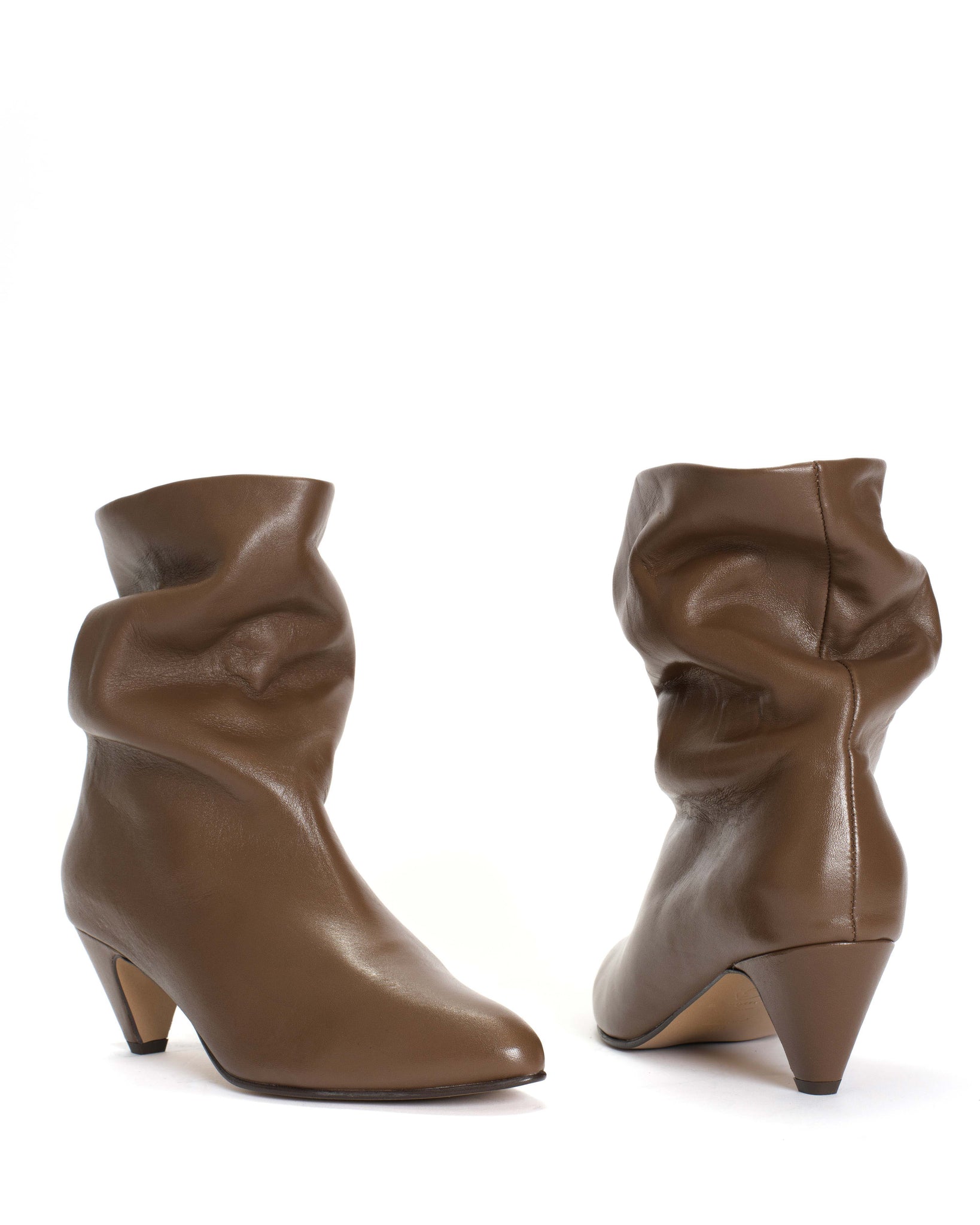 Vully 50 stiletto Soft calf Dark taupe - Anonymous Copenhagen