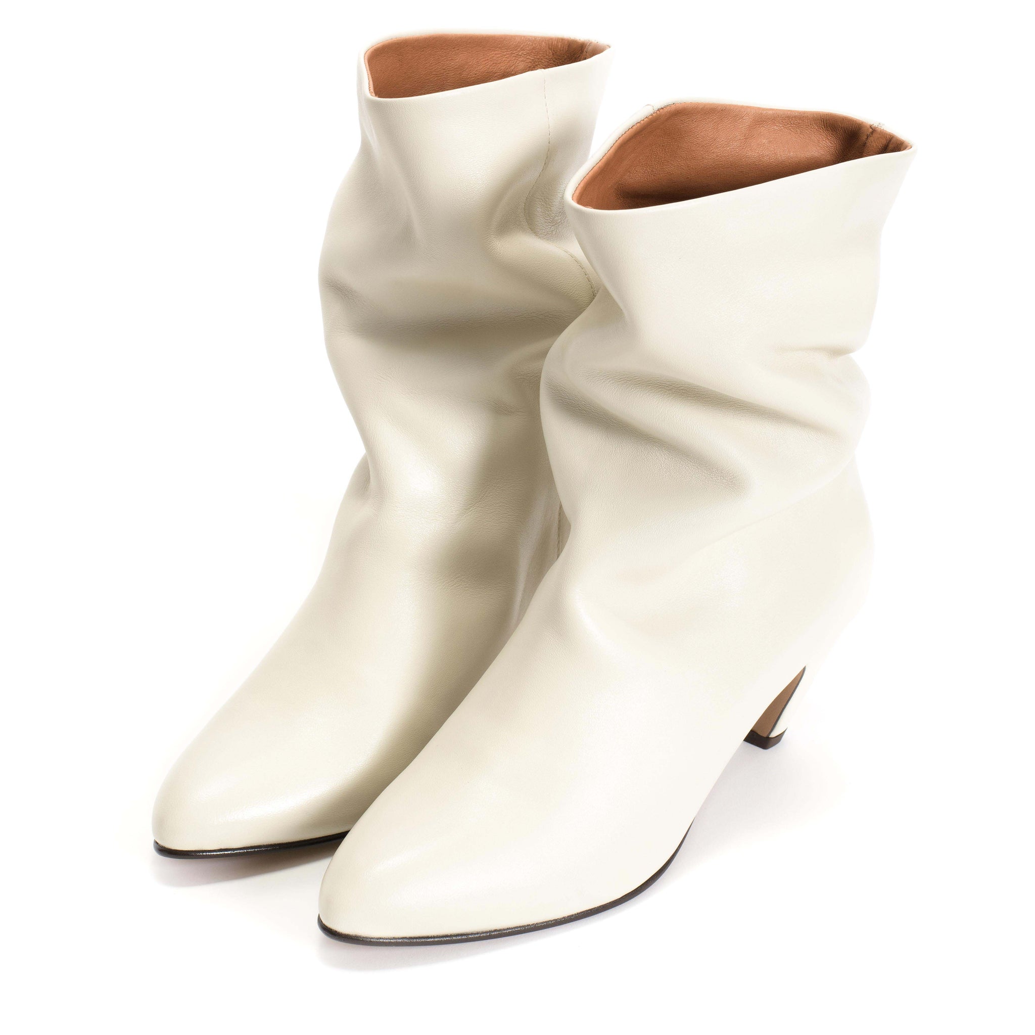 Vully 50 stiletto Soft calf Milk white - Anonymous Copenhagen