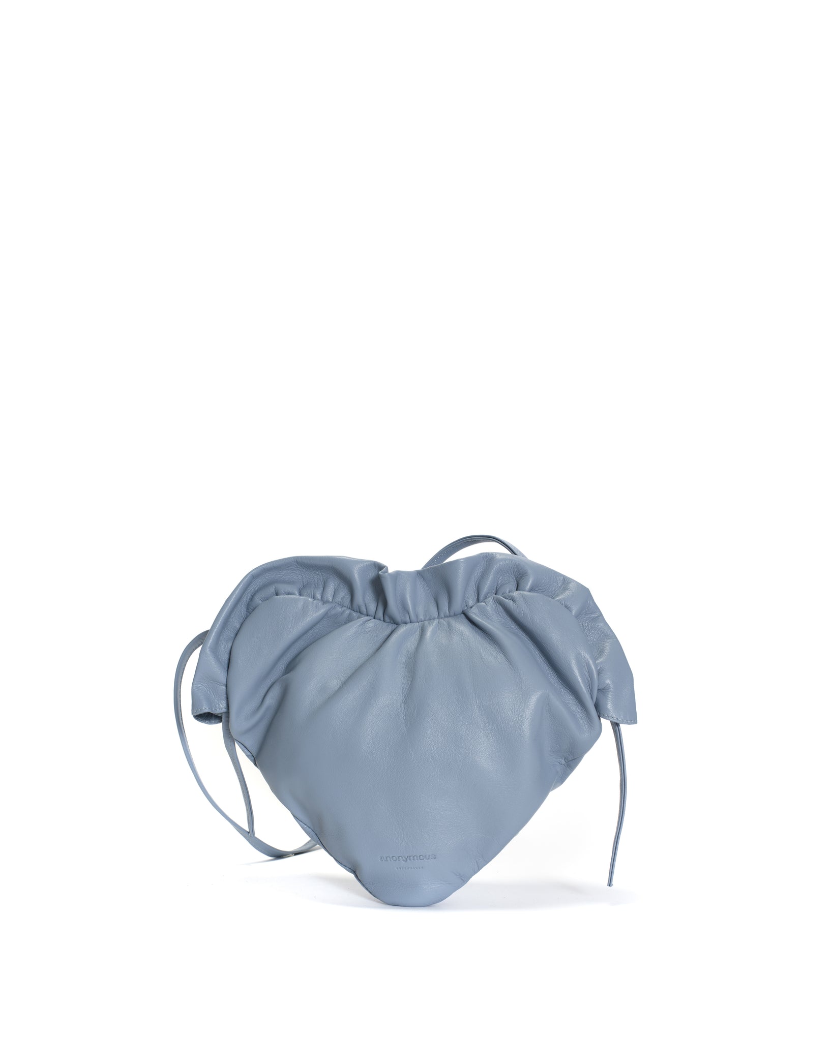 Zally heart bag Shiny lamb Sky blue