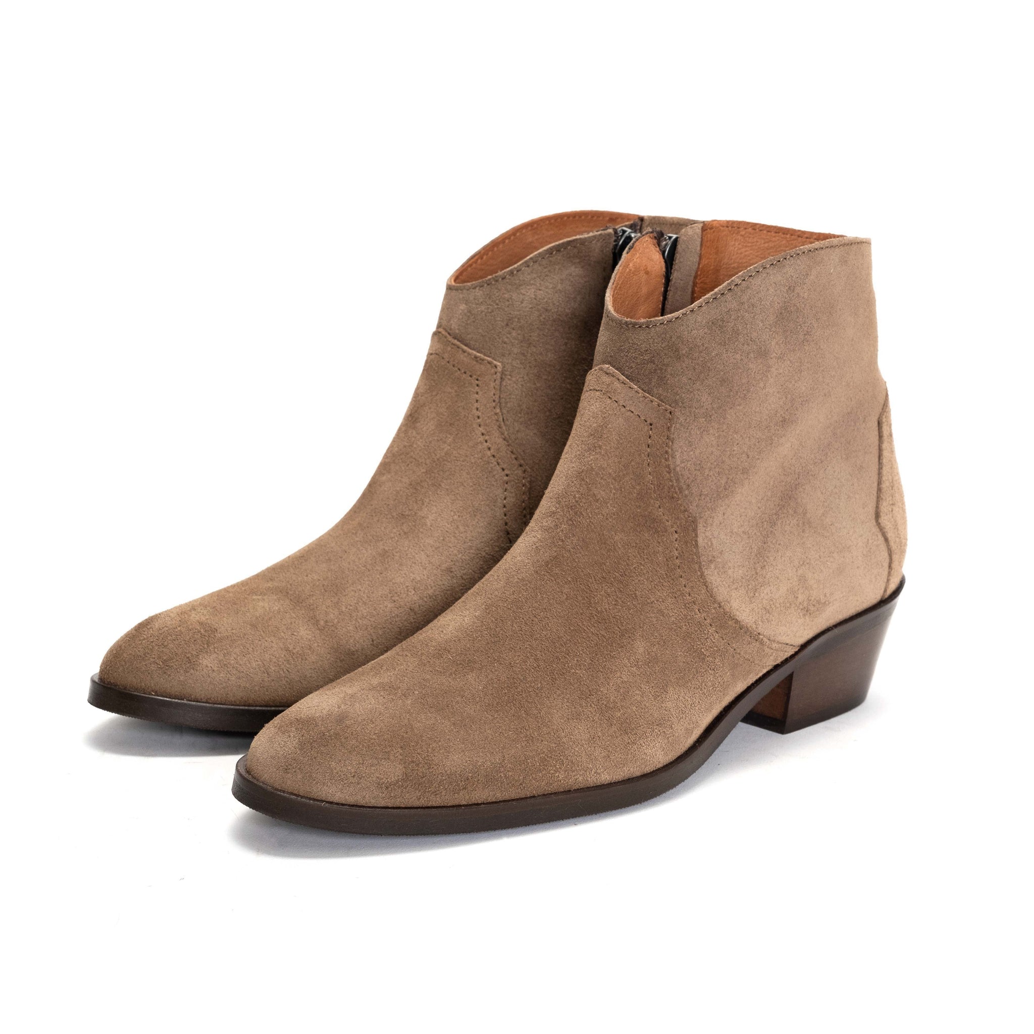 Fiona 35 Calf Suede Mushroom - Anonymous Copenhagen