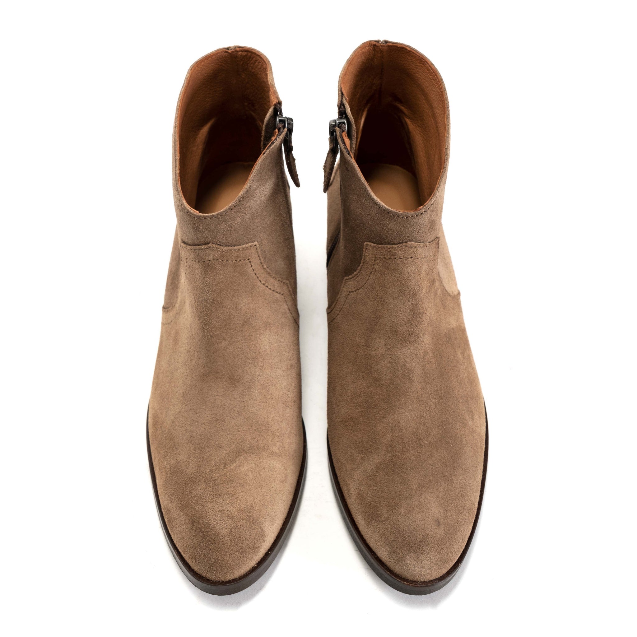 Fiona 35 Calf Suede Mushroom - Anonymous Copenhagen