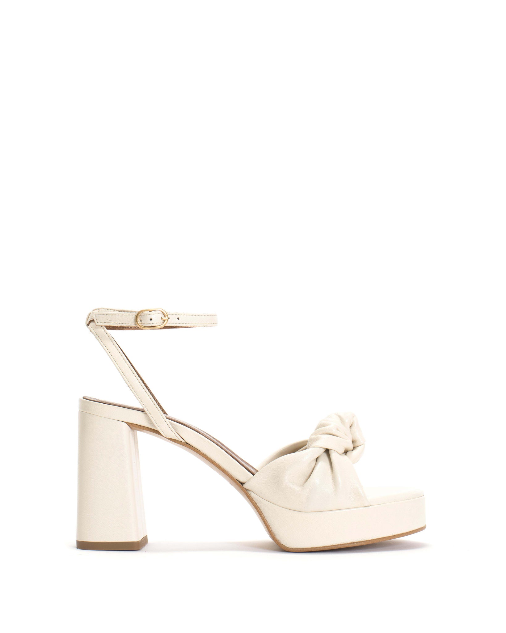 Aliza 85 platform Shiny lamb Milk white - Anonymous Copenhagen