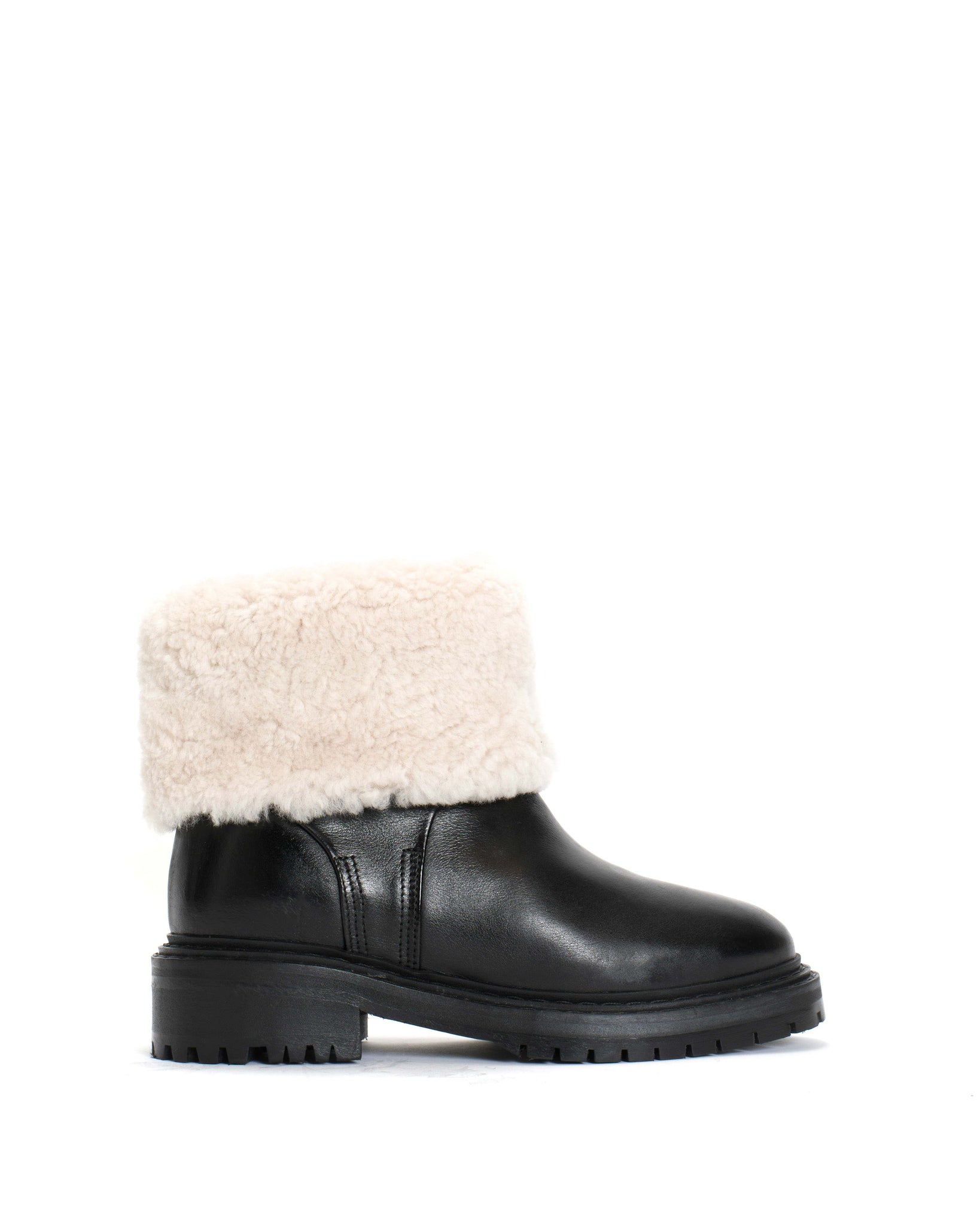 kallie lamb fur Calf nappa Black - Anonymous Copenhagen