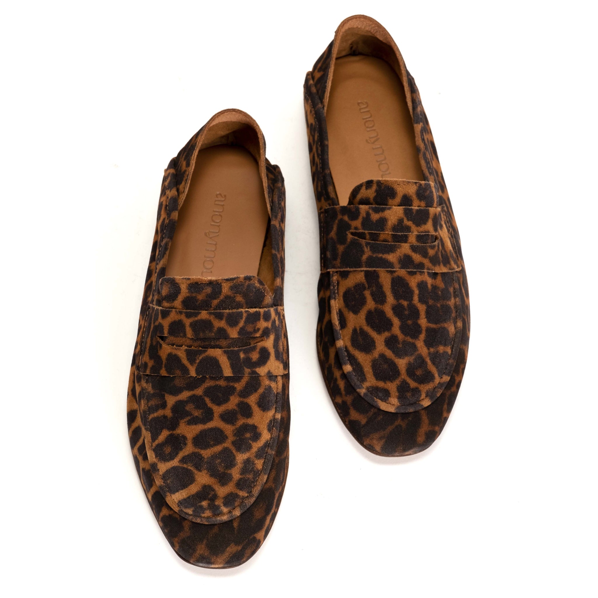 Lindsay Calf suede print Camel Leopard - Anonymous Copenhagen