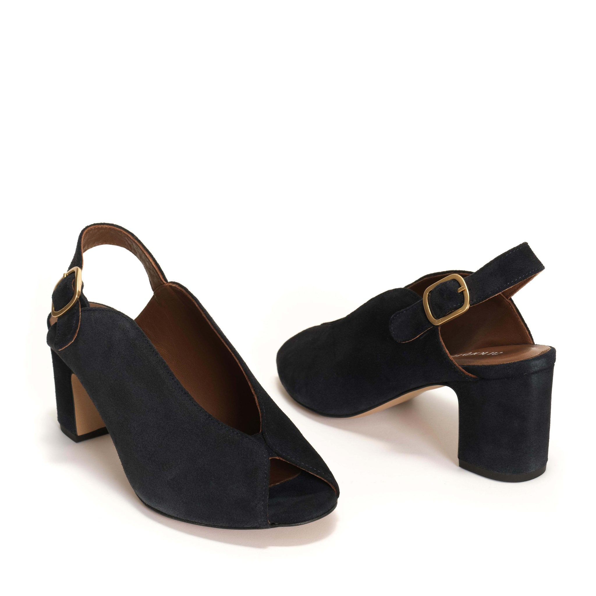 Trisia Calf suede Dark blue - Anonymous Copenhagen