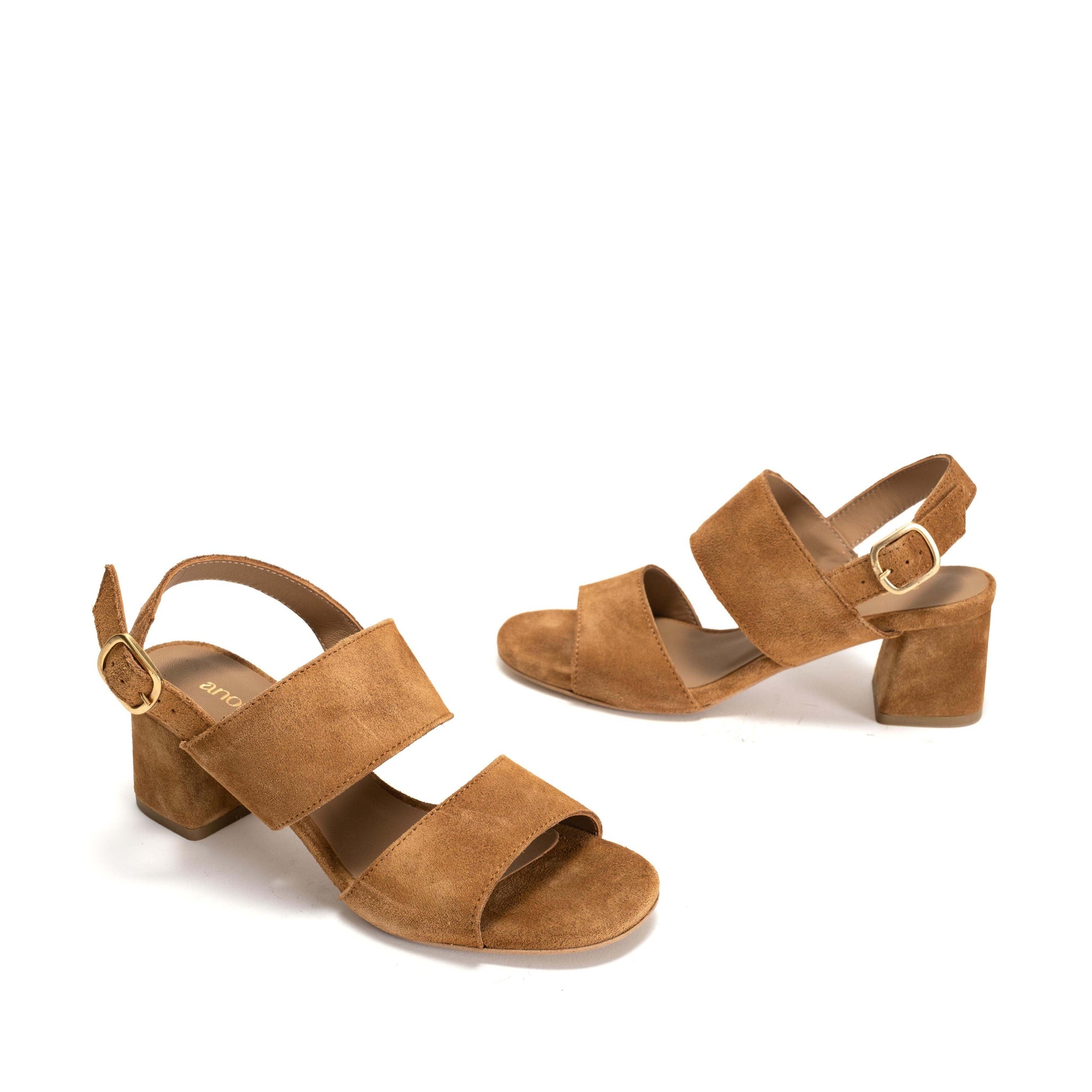 Belinda 55 Calf Suede Bamboo Brown - Anonymous Copenhagen