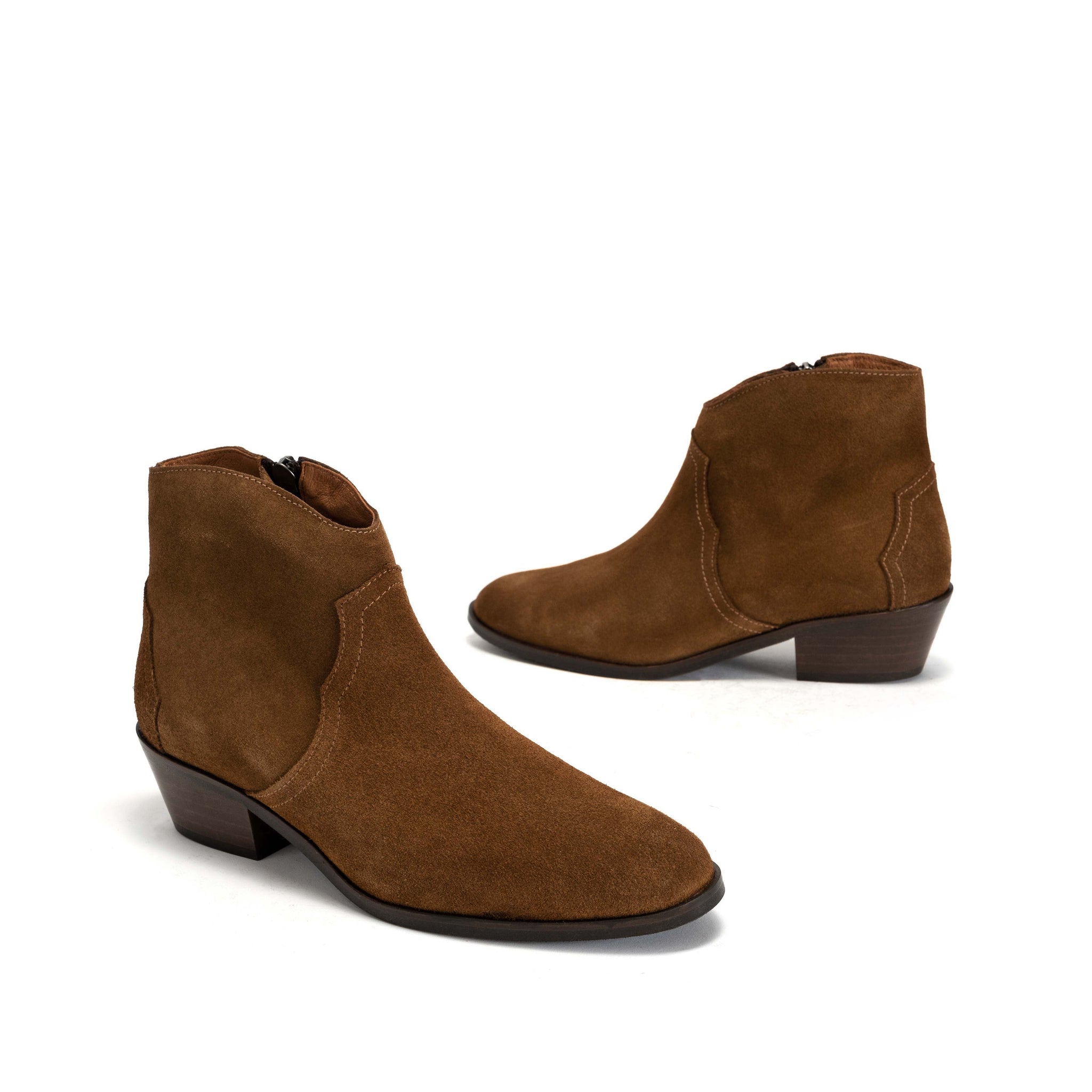 Fiona 35 Calf suede Cinnamon - Anonymous Copenhagen