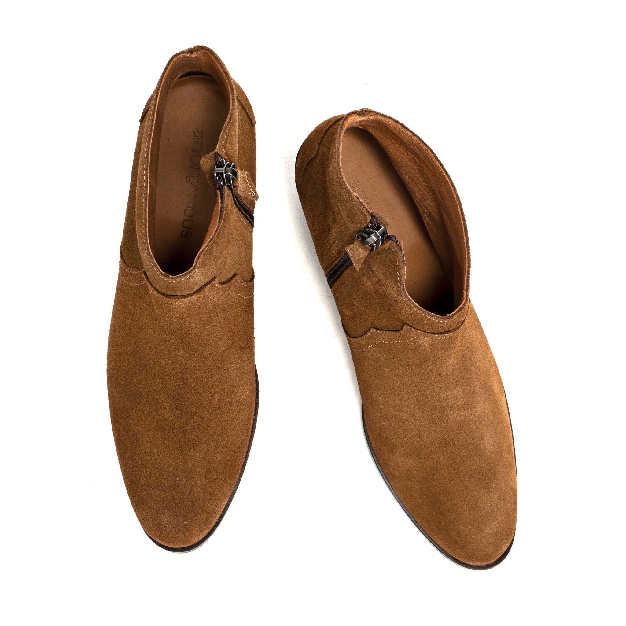 Fiona 35 Calf suede Cinnamon - Anonymous Copenhagen