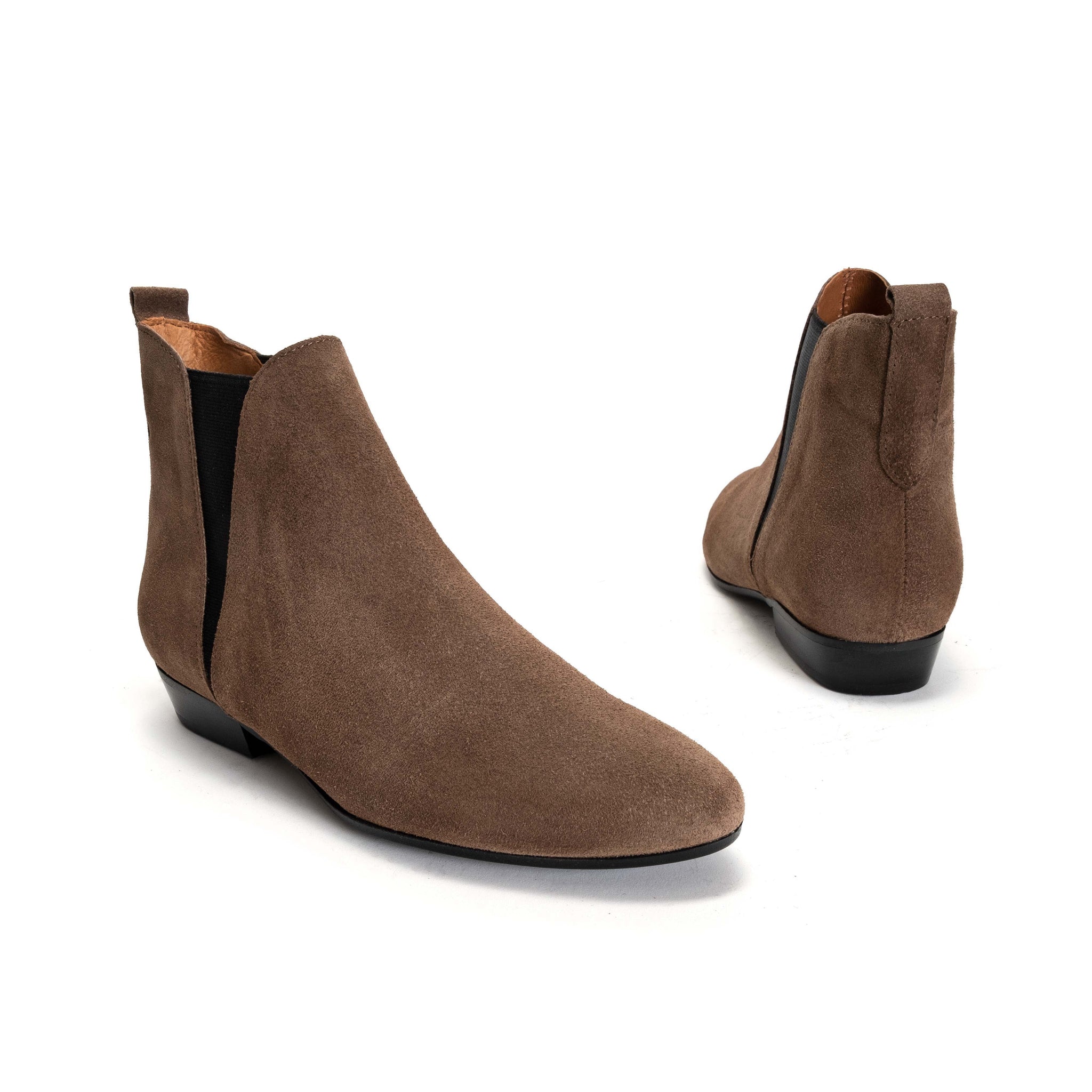 Rita Calf Suede Dark Taupe - Anonymous Copenhagen