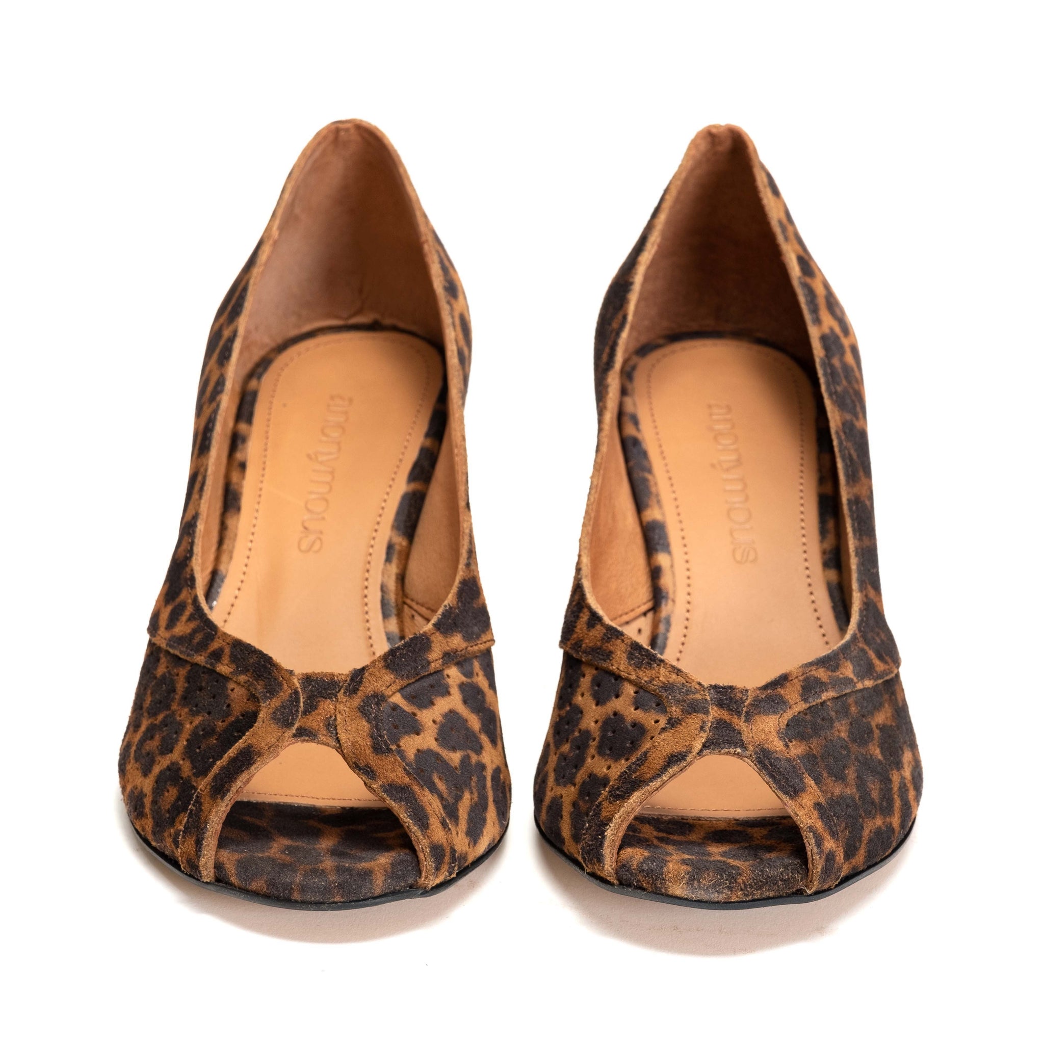 Tiffany Stiletto Calf Suede Print Leopard - Anonymous Copenhagen