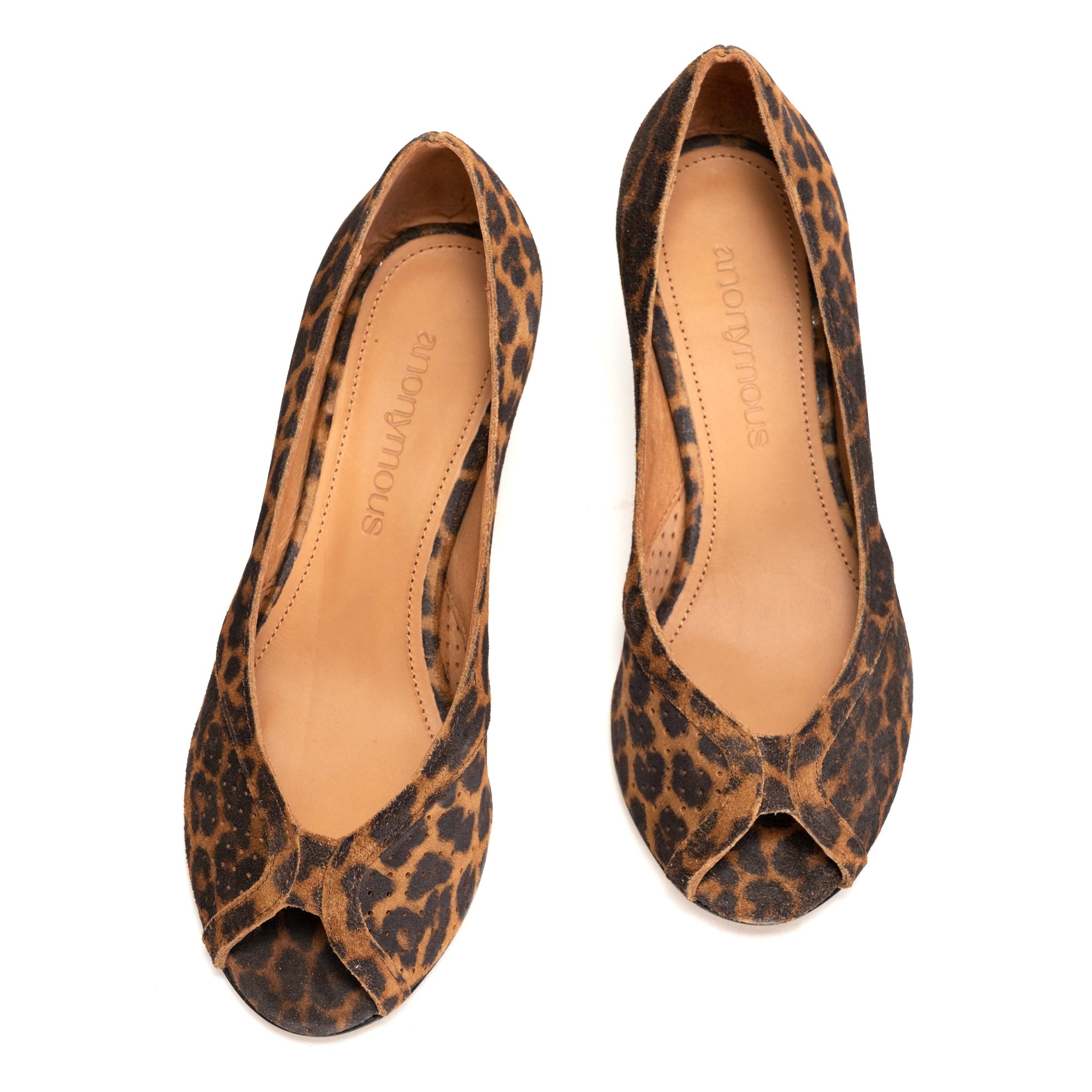 Tiffany Stiletto Calf Suede Print Leopard - Anonymous Copenhagen