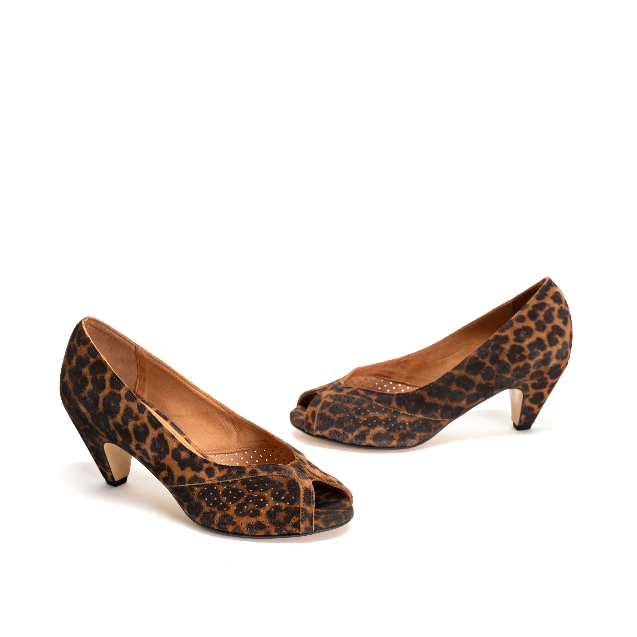 Tiffany Stiletto Calf Suede Print Leopard - Anonymous Copenhagen