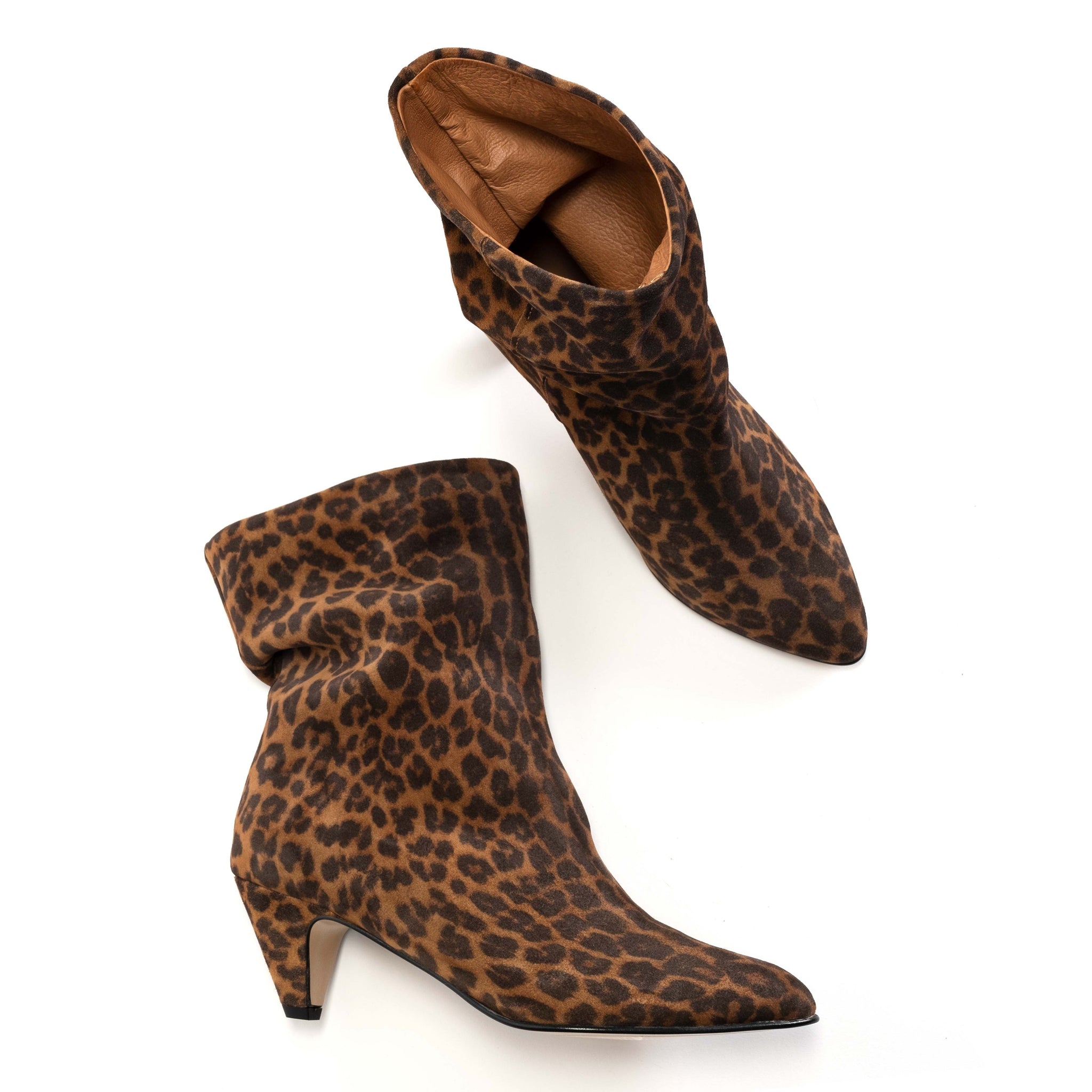 Vully 50 Stiletto Calf suede print Leopard - Anonymous Copenhagen